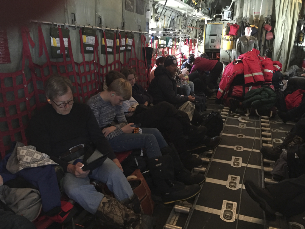 Our group inside the Hercules