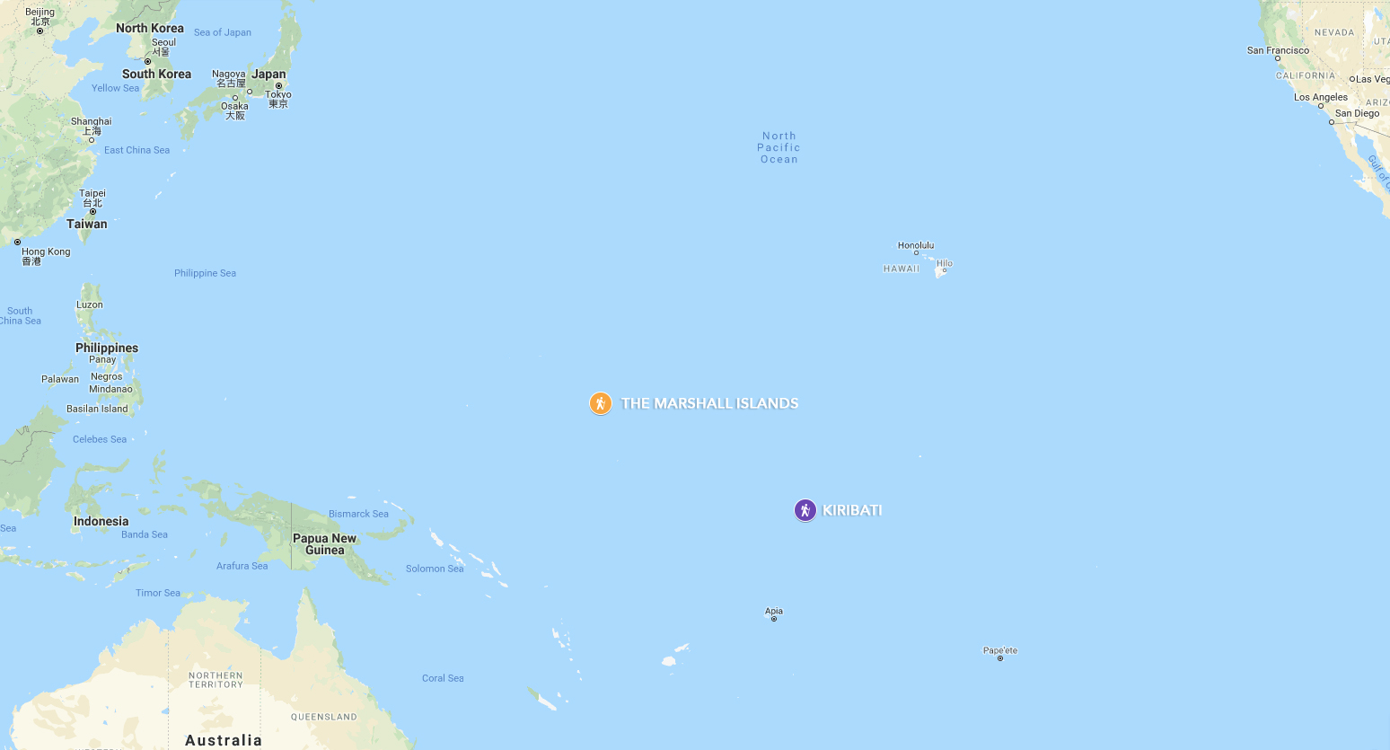 The Marshall Islands and Kiribati