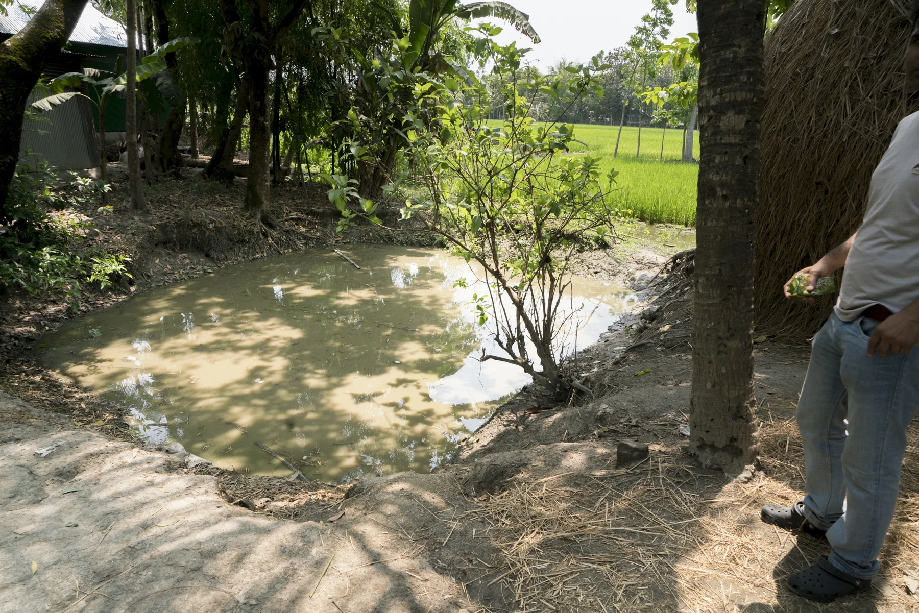 Ditch near to Afzal’s home.