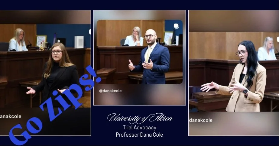 Grateful for Leaders &amp; Mentors like Professor @danakcole from @akronlaw 💙 Decades of Service &amp; Teaching ~ Inspired by the Next Generation of Lawyers 🌟 Our Future is Bright 🌟 Thank You for Your Commitment to Our Community #GoZips #akronlaw 