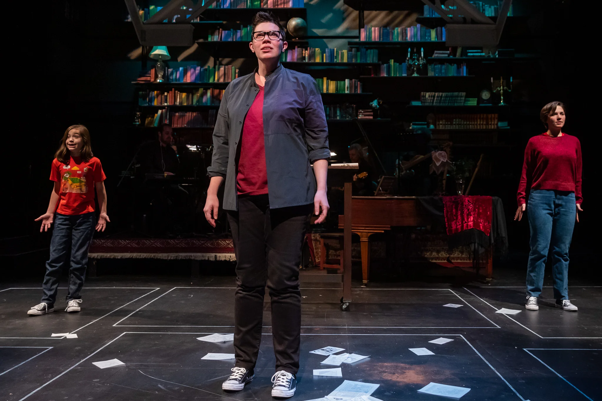 Ellie as Medium Alison in Fun Home. Nile Scott Studios.