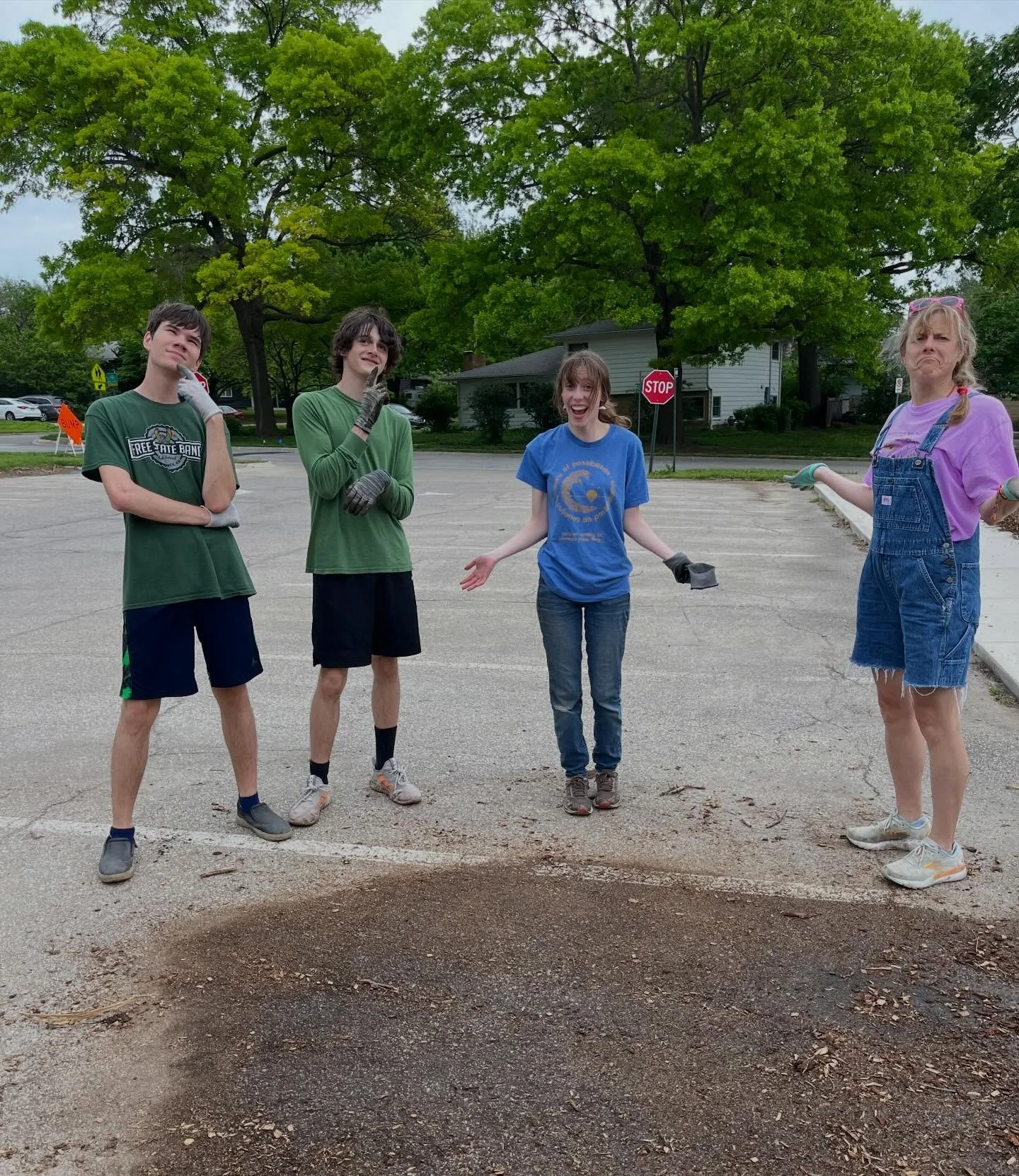 Who moved my mulch? 

We did!!! Every last scooper full is just where it should be - in our beautiful garden, thanks to all these hard working gardeners with help from volunteers. We can finally cross this off our to-do list.