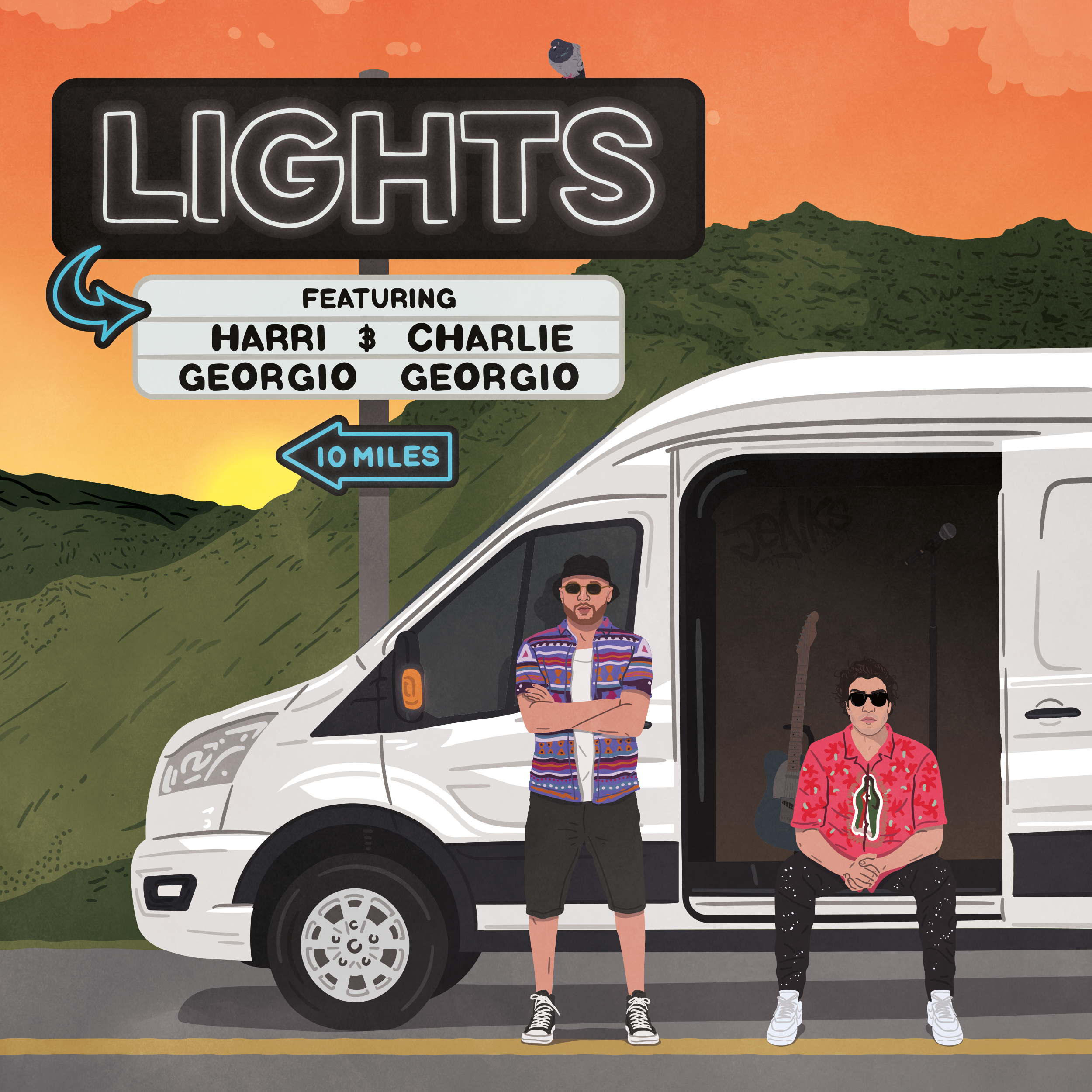 Harri Georgio &amp; Charlie Georgio - Lights (Single)