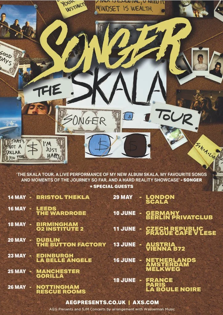 SONGER - UK / European Headline Tour Dates Announced