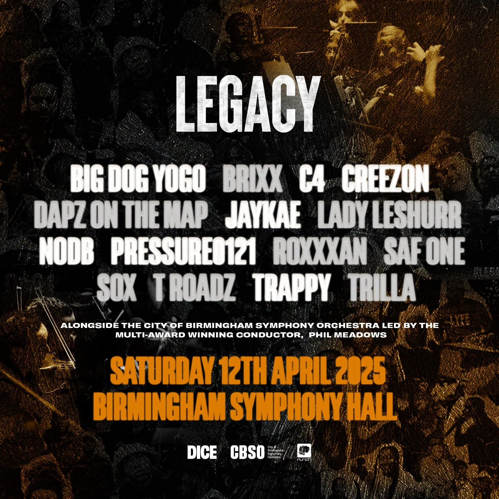LEGACY Takeover: Birmingham Symphony Hall (12.04.25)