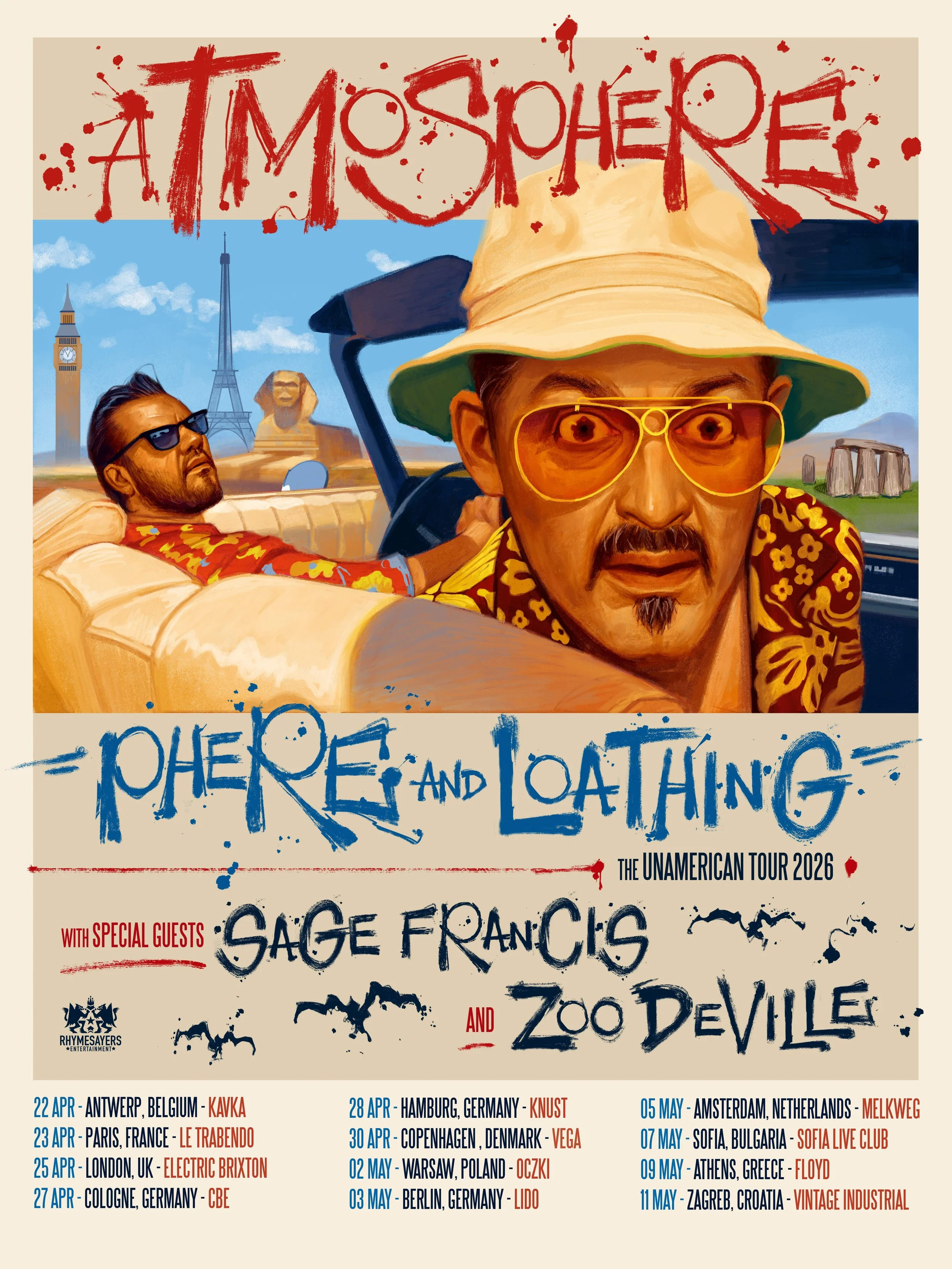 Atmosphere - Phere &amp; Loathing: The Unamerican European Tour 2026