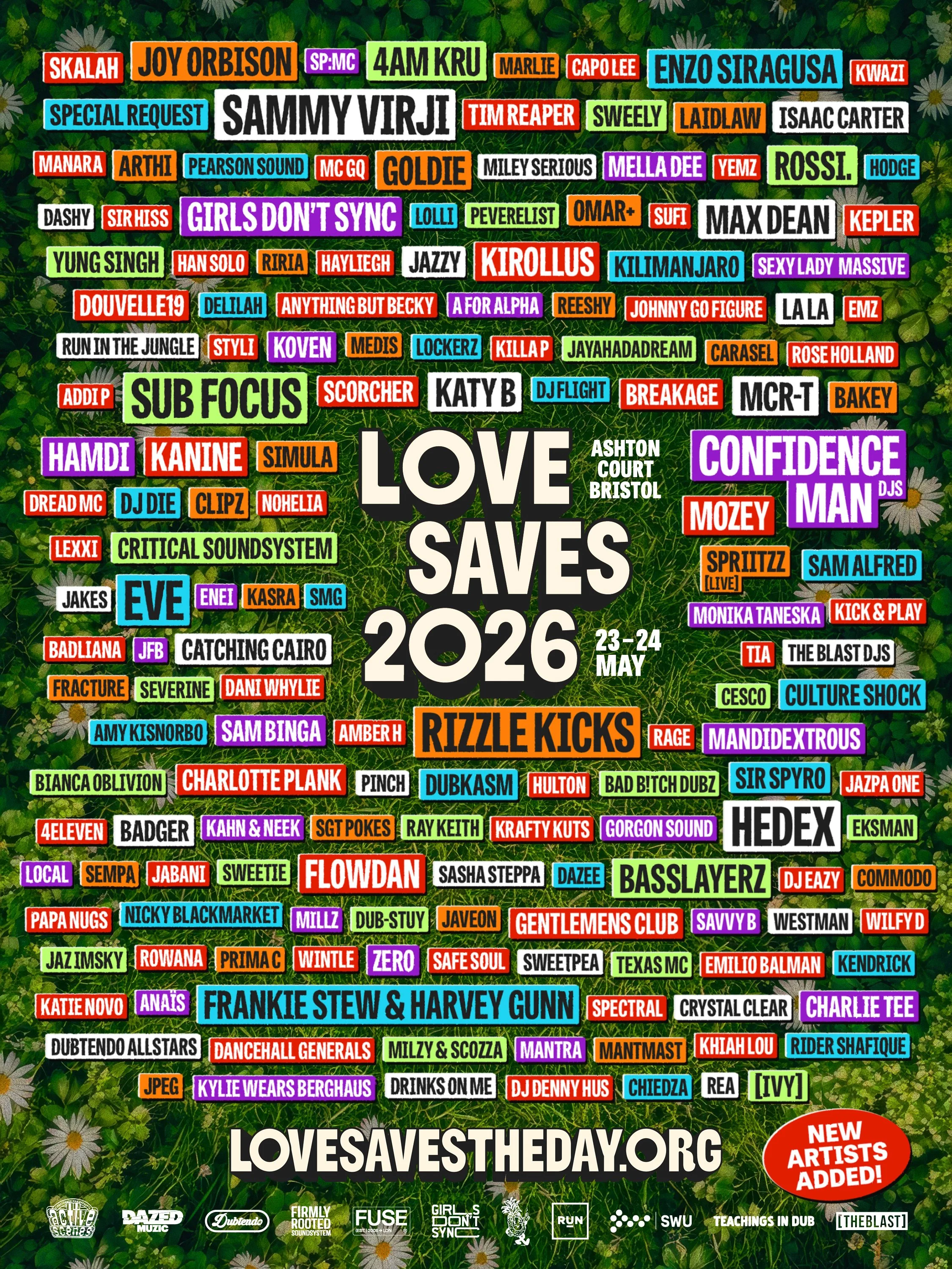 Love Saves The Day 2026: Second Wave Of Acts Announced