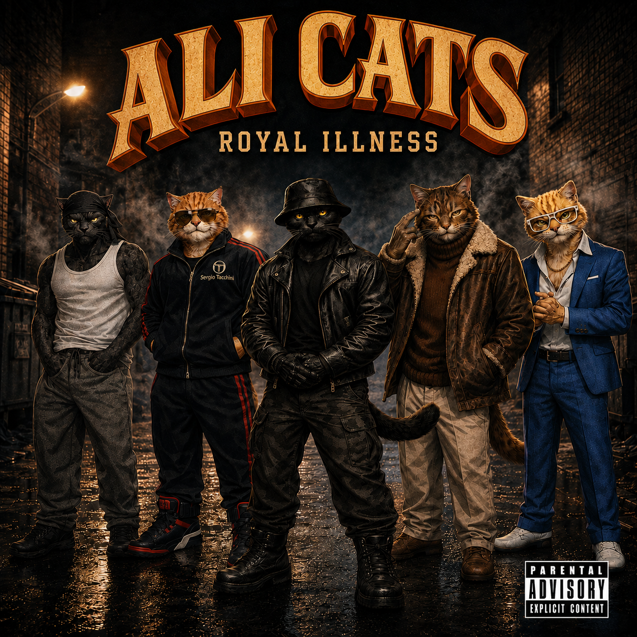 Royal Illness ft: Sheisty Khrist, Irk Dah Nerv &amp; Lee G - ALI CATS (Single)