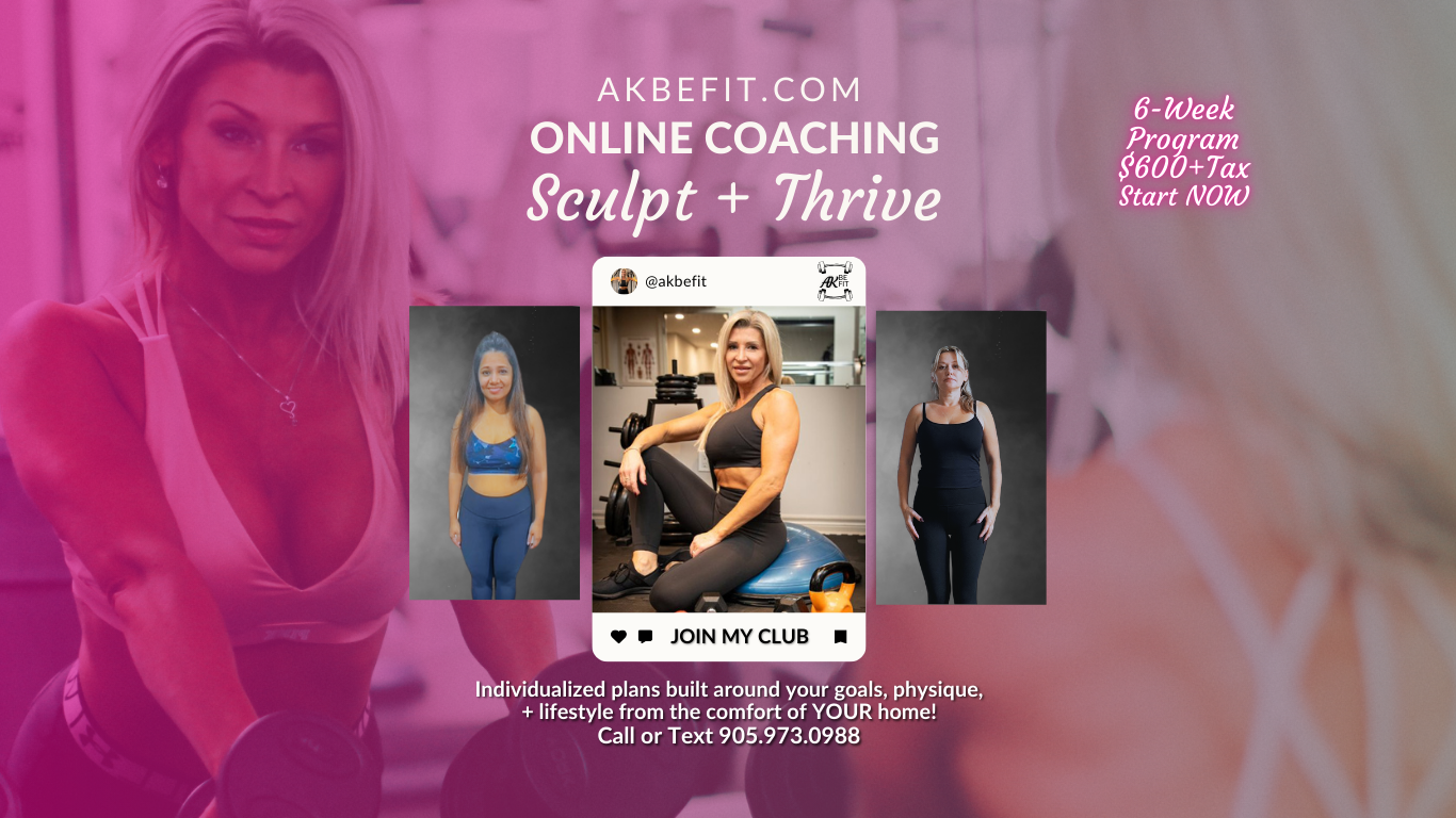 AKBeFit - Sculpt + Thrive Online Fitness/Nutrition Coaching (6-Week Program)