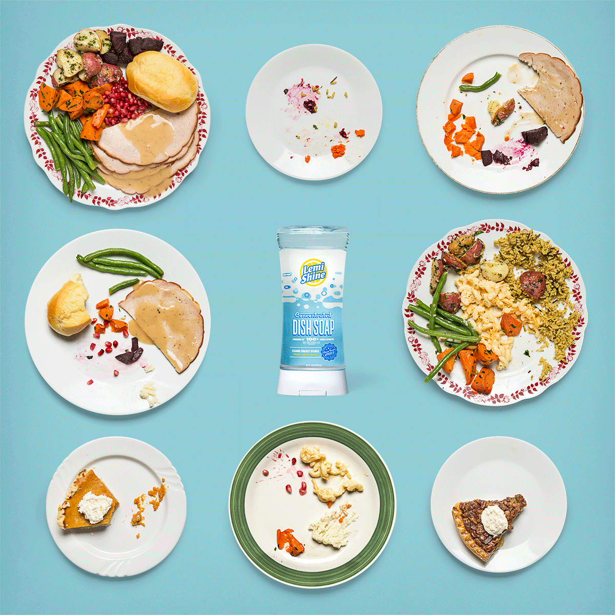 “The best meals leave the biggest messes. The best Clean Freaks tackle them with Lemi Shine Dish Soap.”