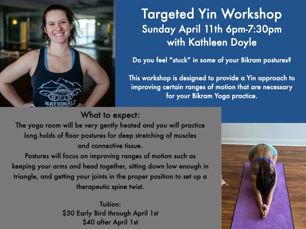 Targeted Yin Workshop with Kathleen