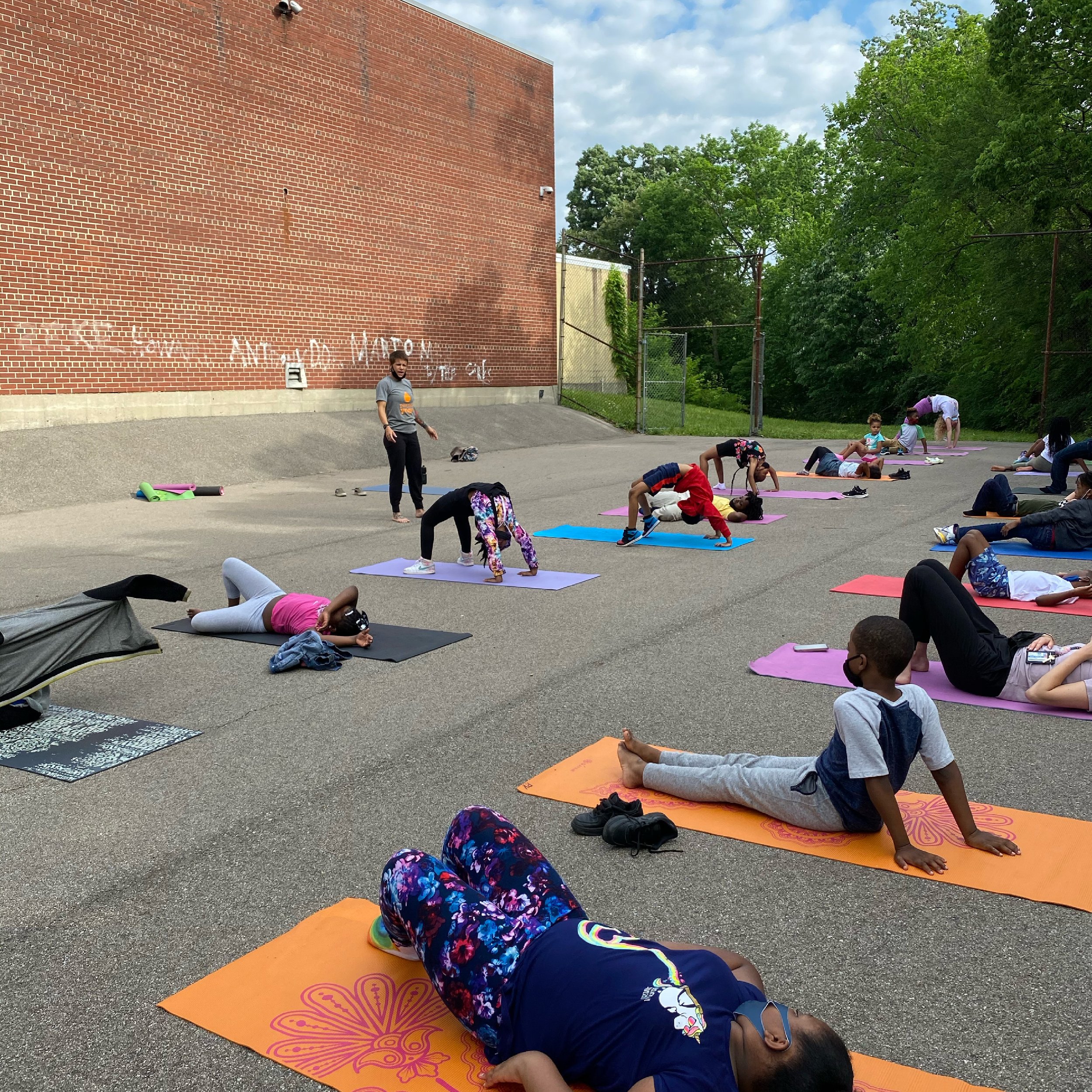 yoga class in Cincinnati Public Schools