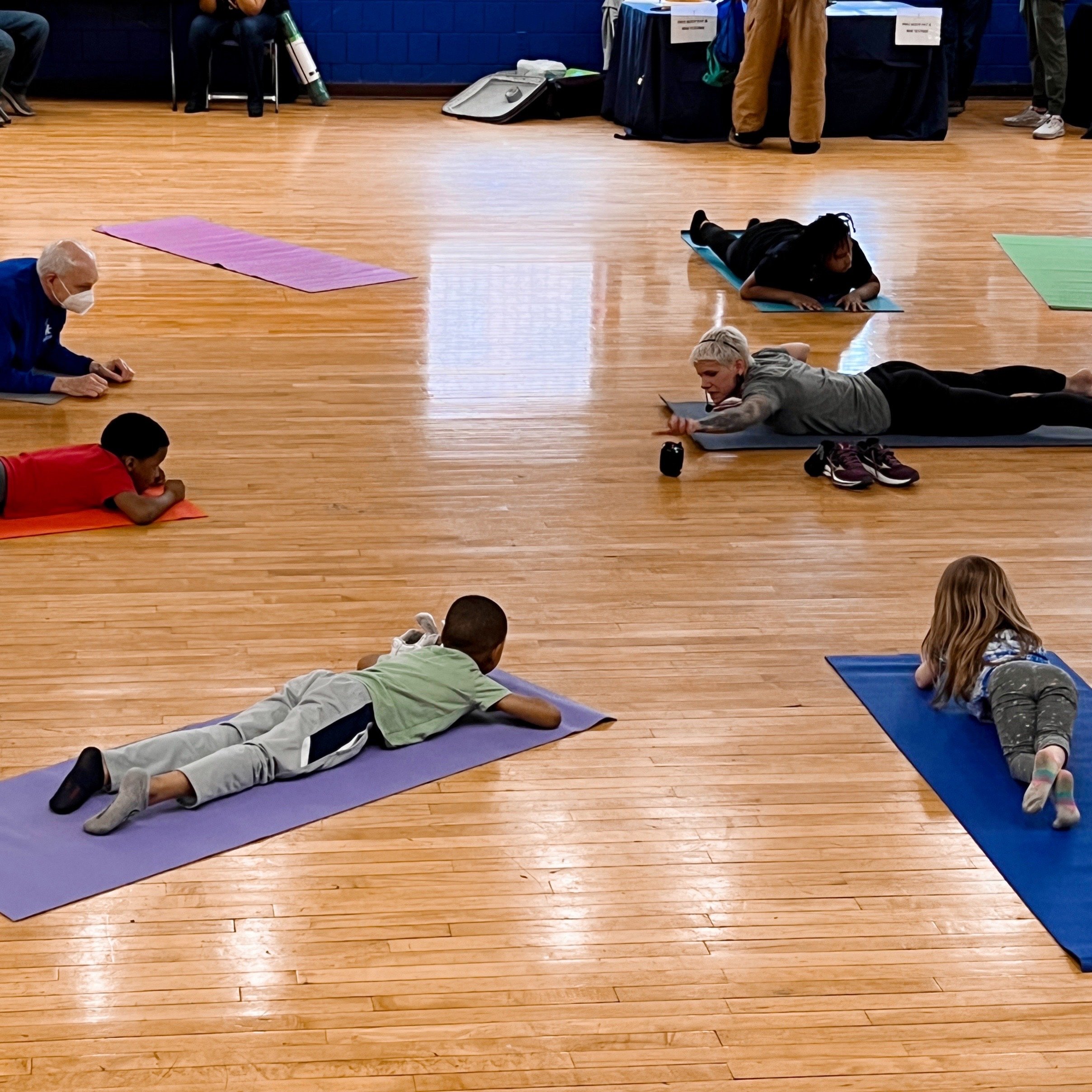 yoga program at health and wellness fair in cincinnati