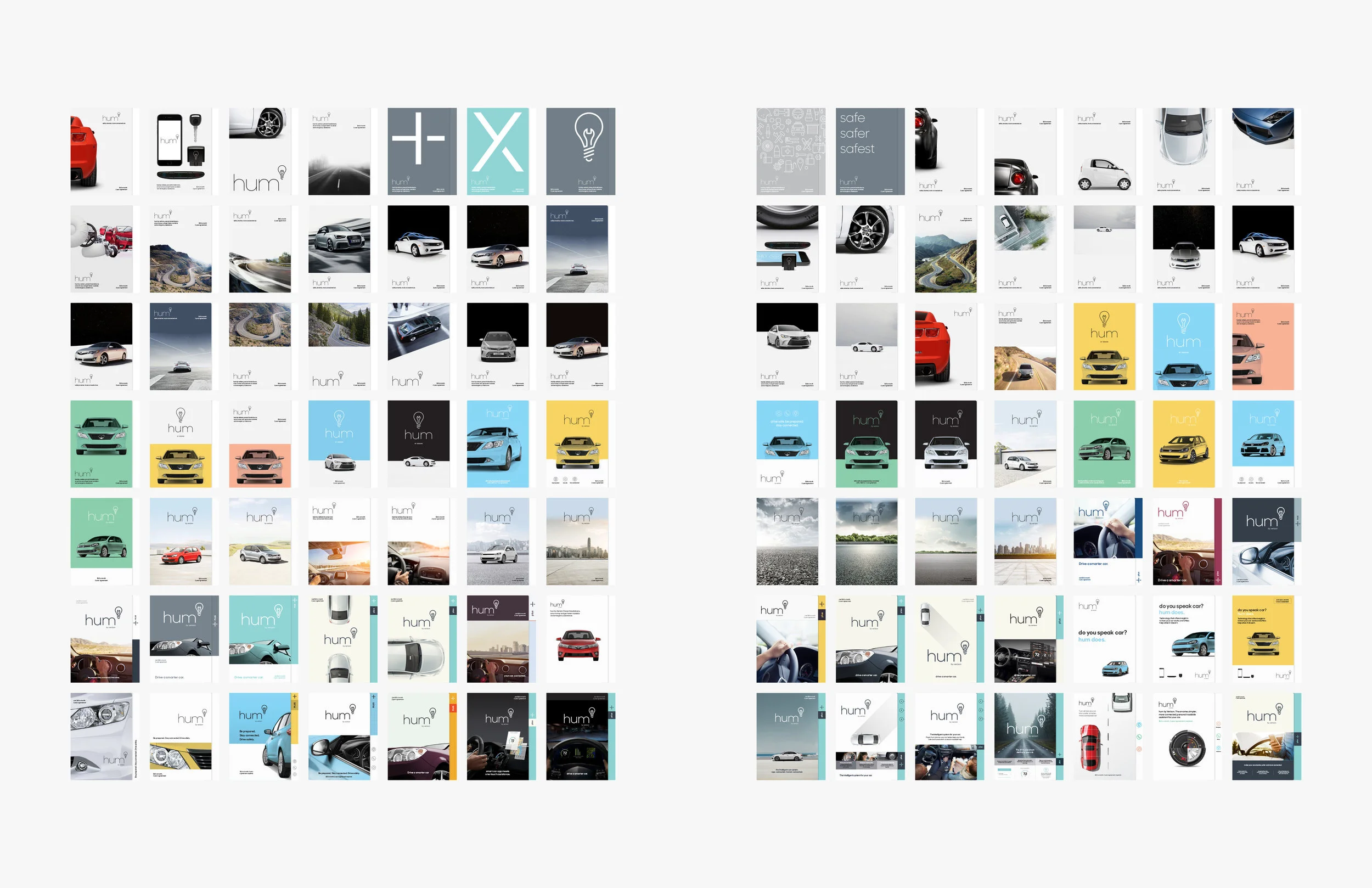 Almost 100 iterations of product packaging.
