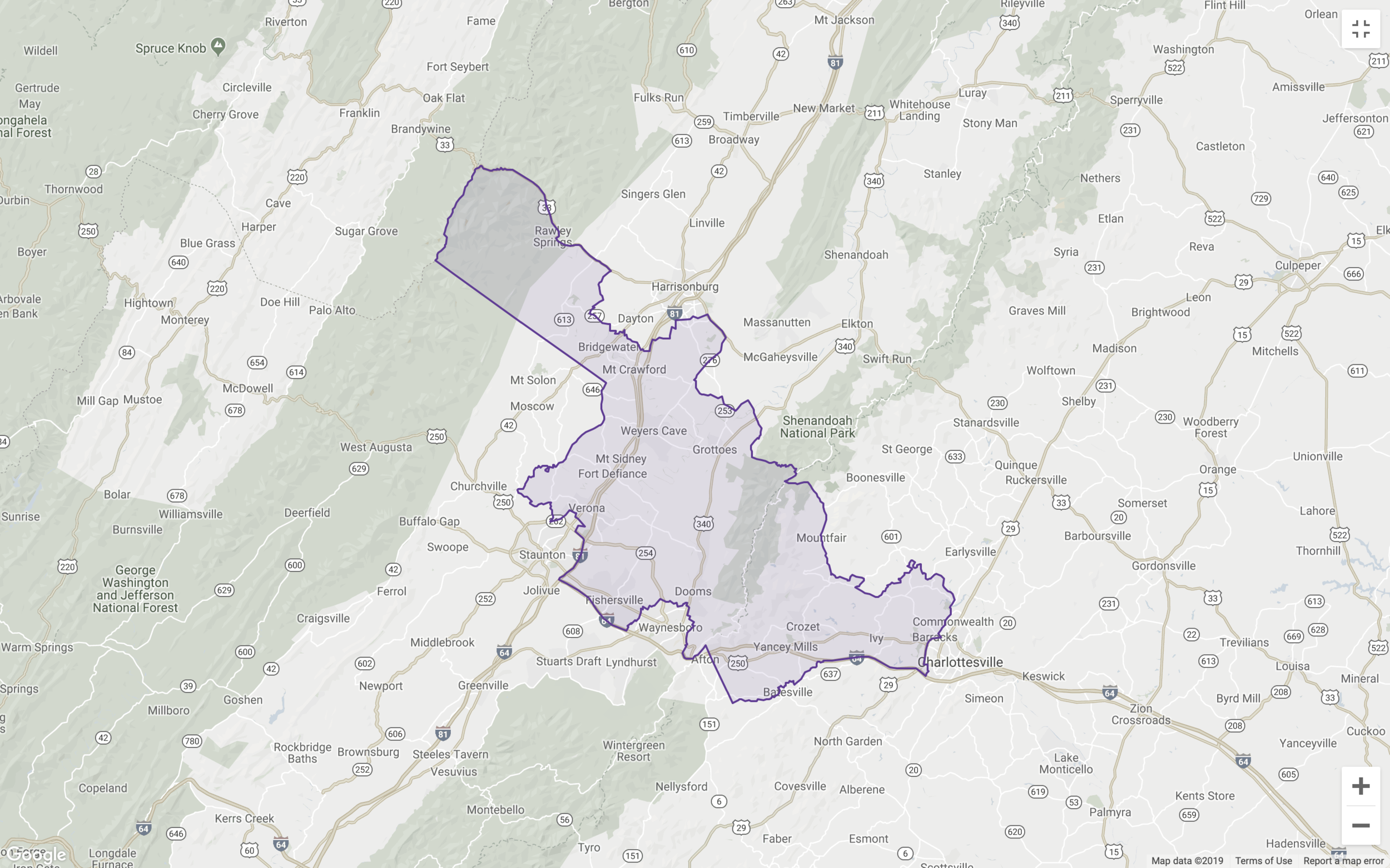 Augusta, Albemarle, Rockingham