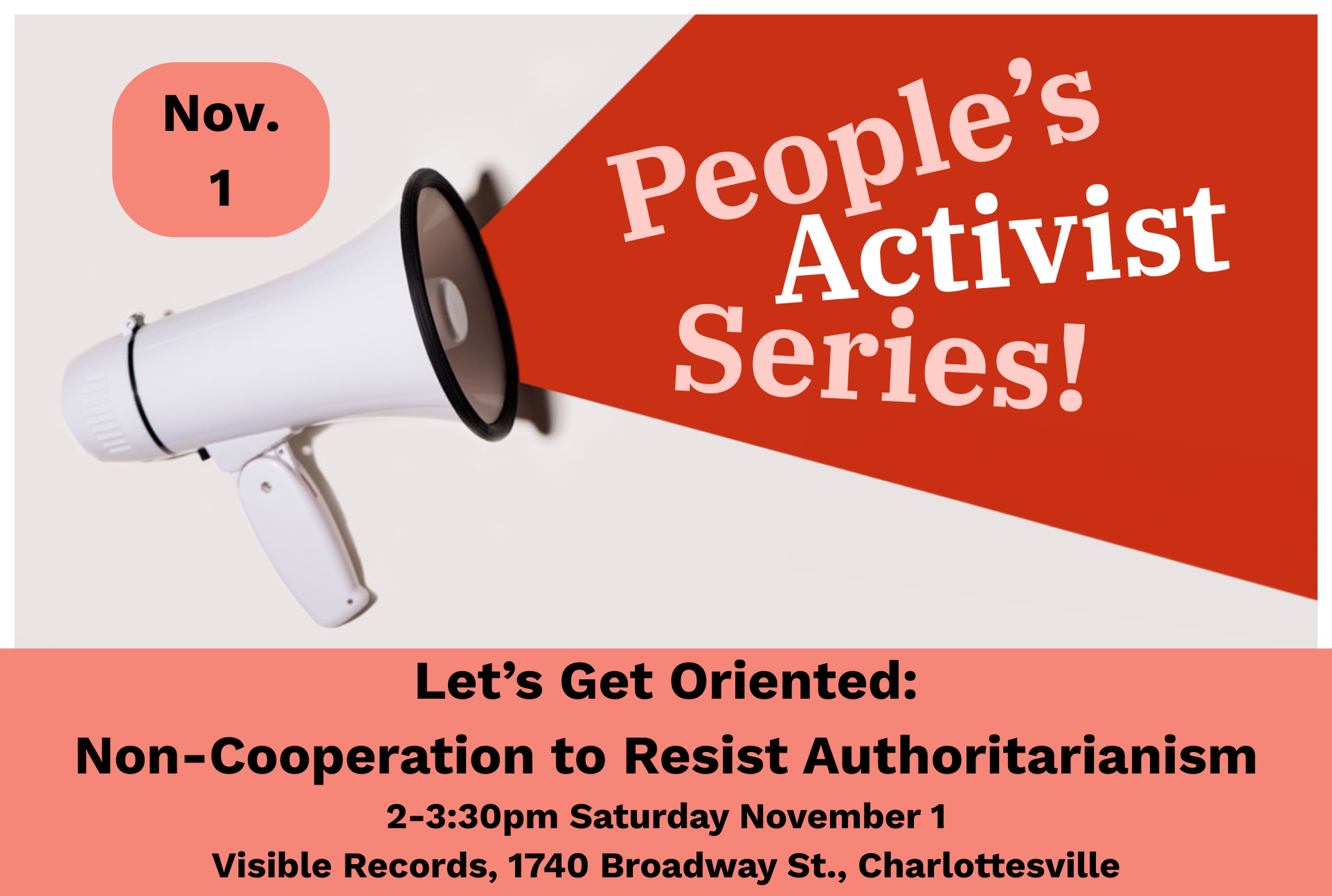 People's Activist Series—November 1