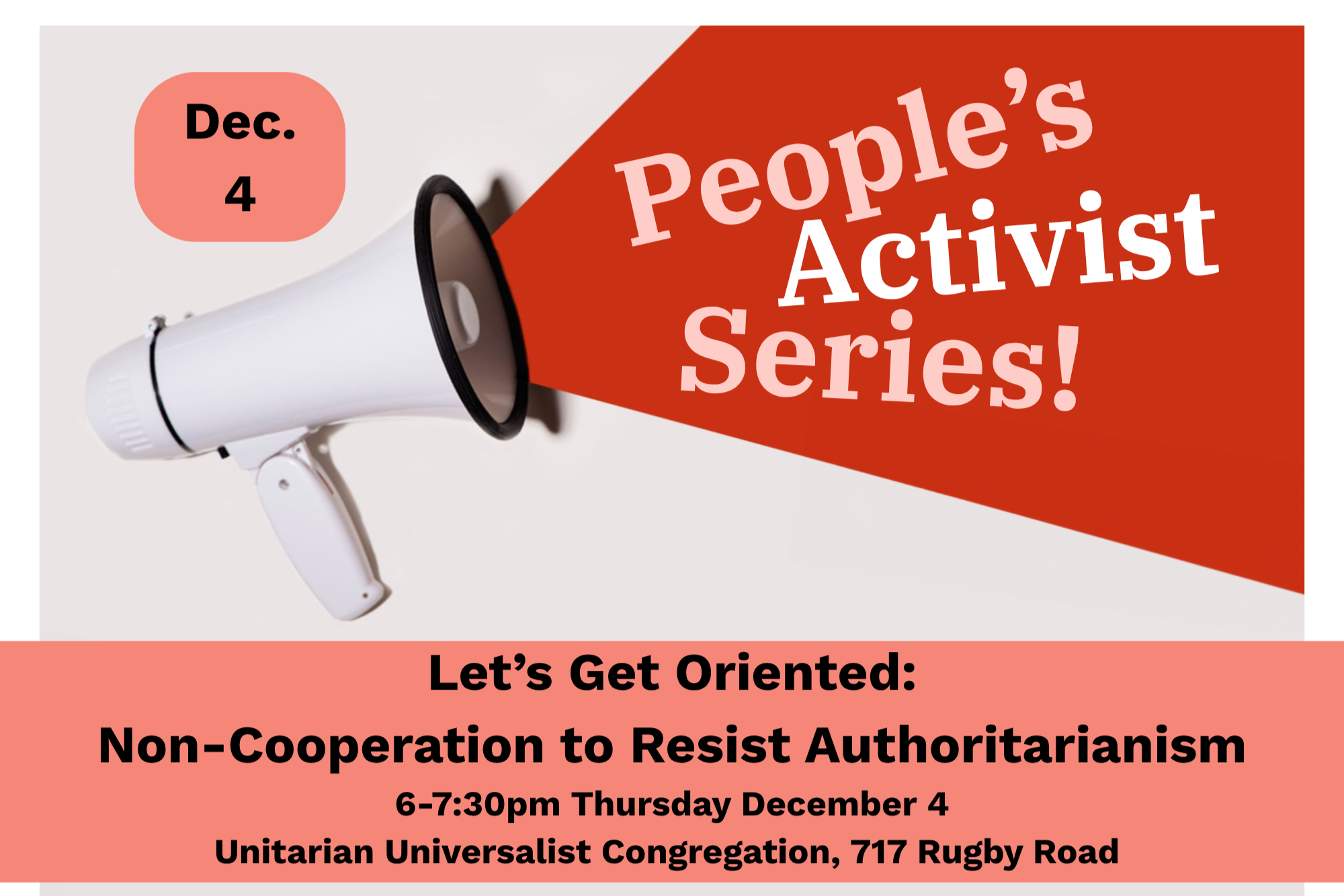 People's Activist Series—December 4