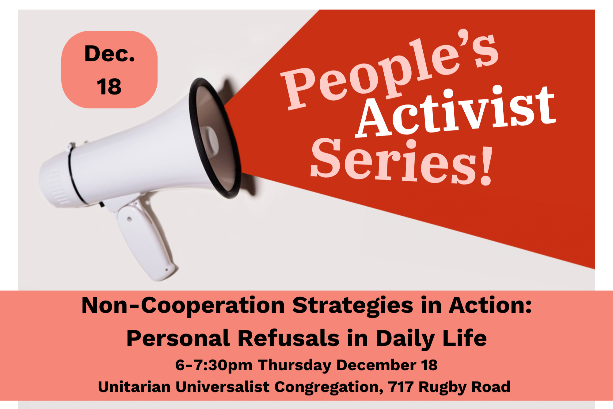 People's Activist Series—December 18