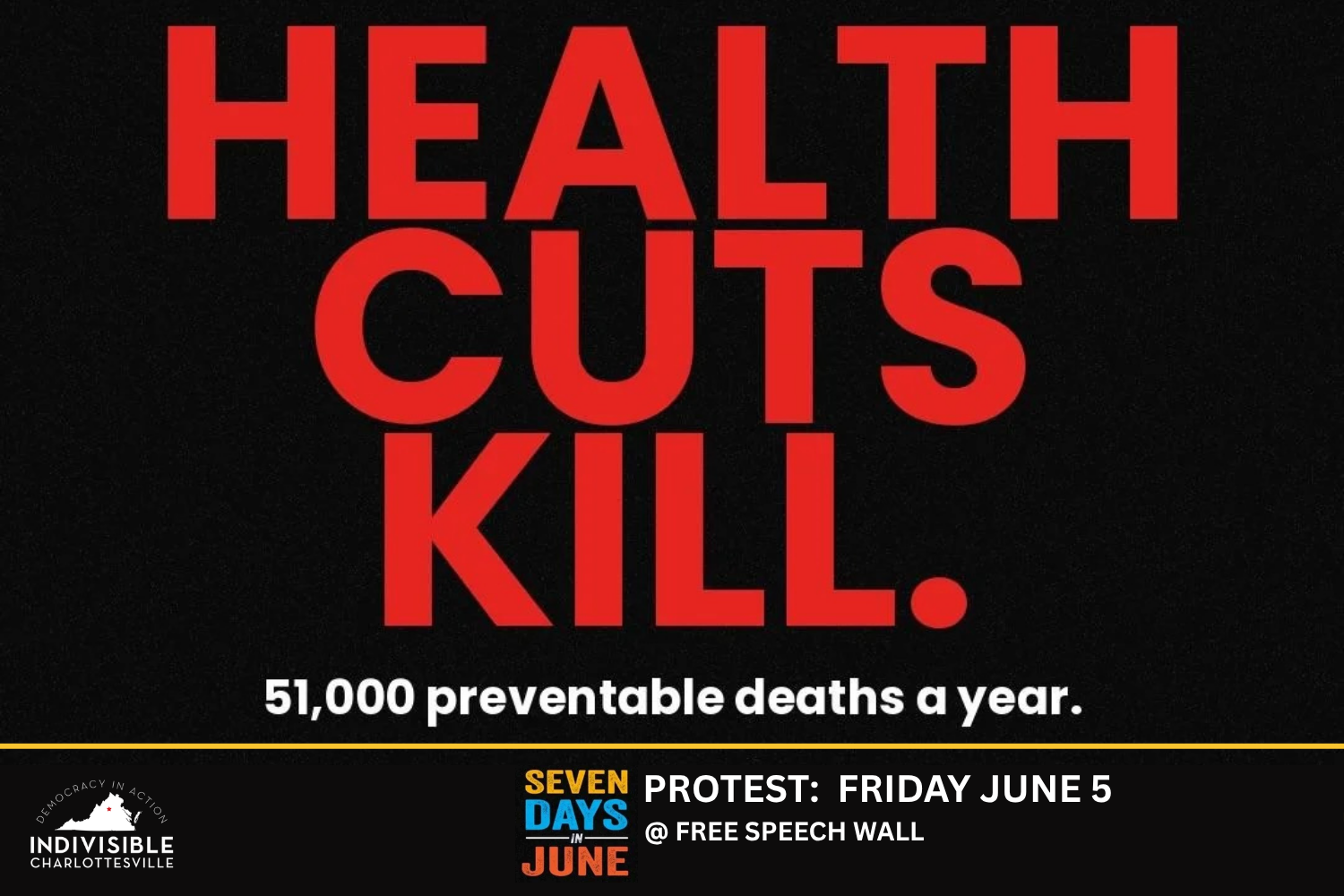 Protest Against Health Care Cuts
