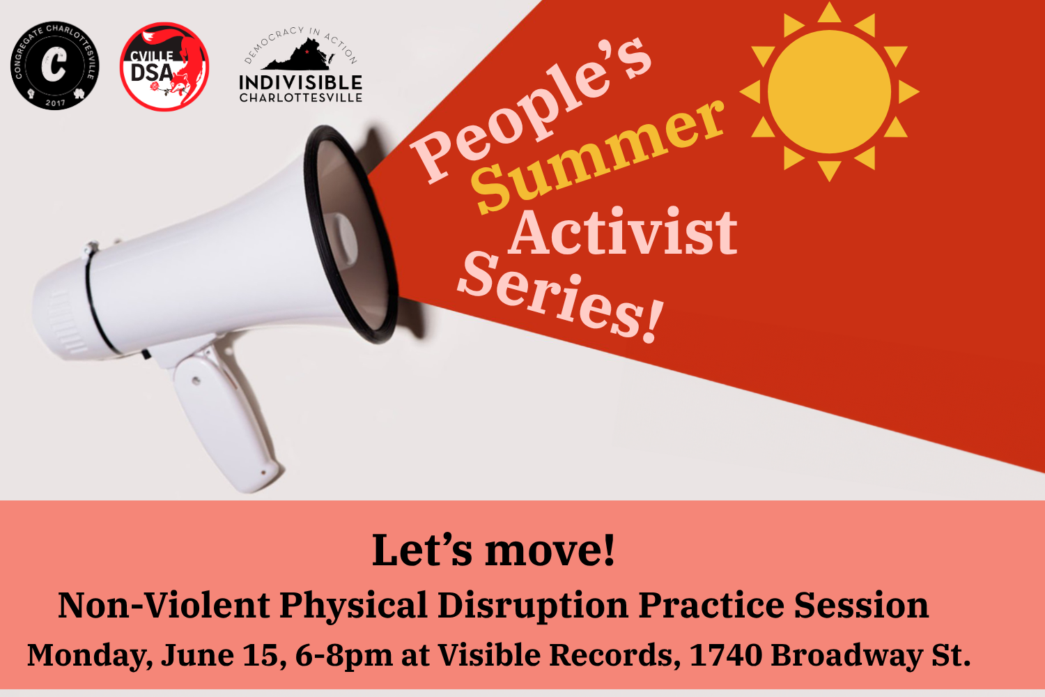 Let’s Move! A Practice Session for Non-Violent Physical Disruption