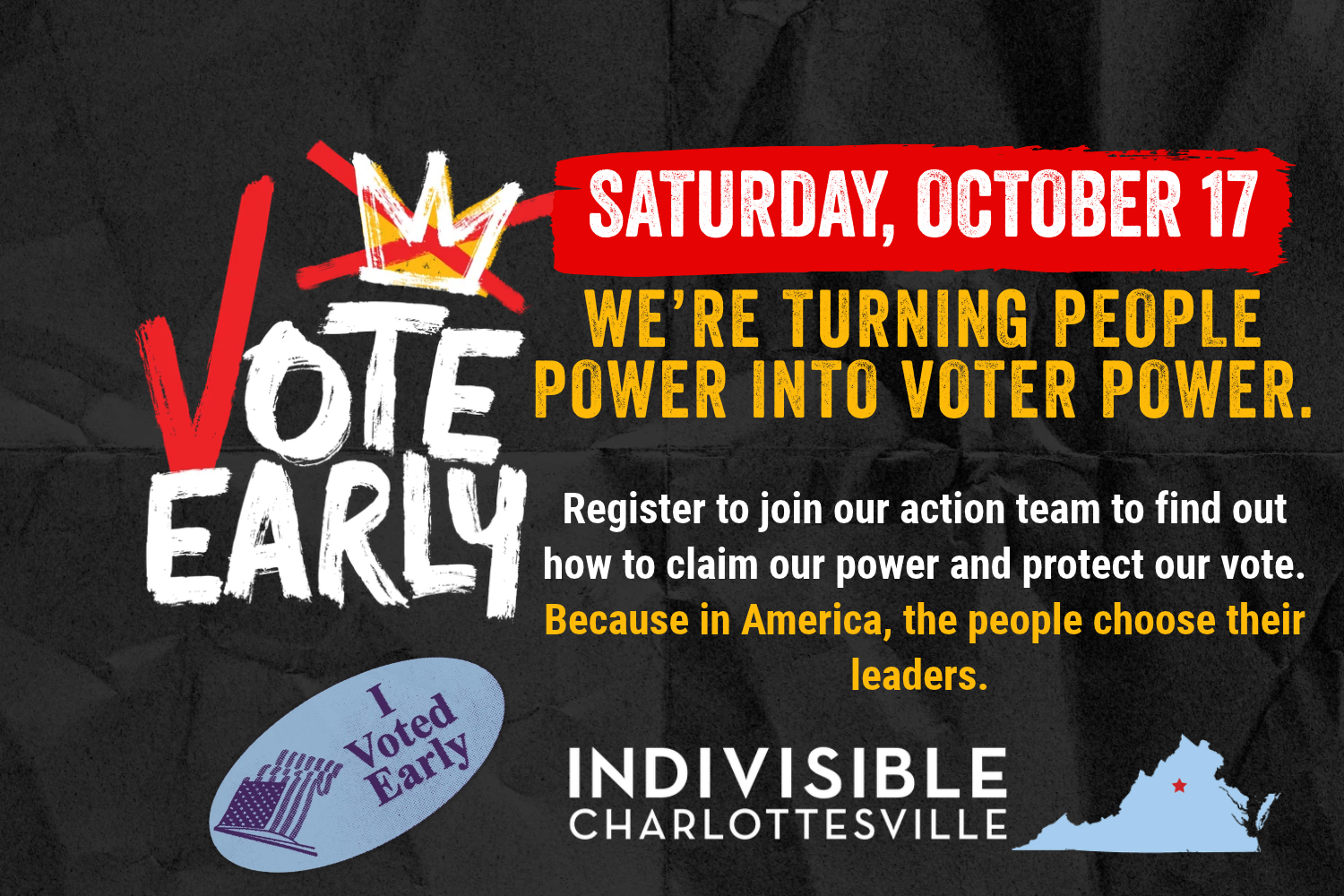 No Kings: Vote Early