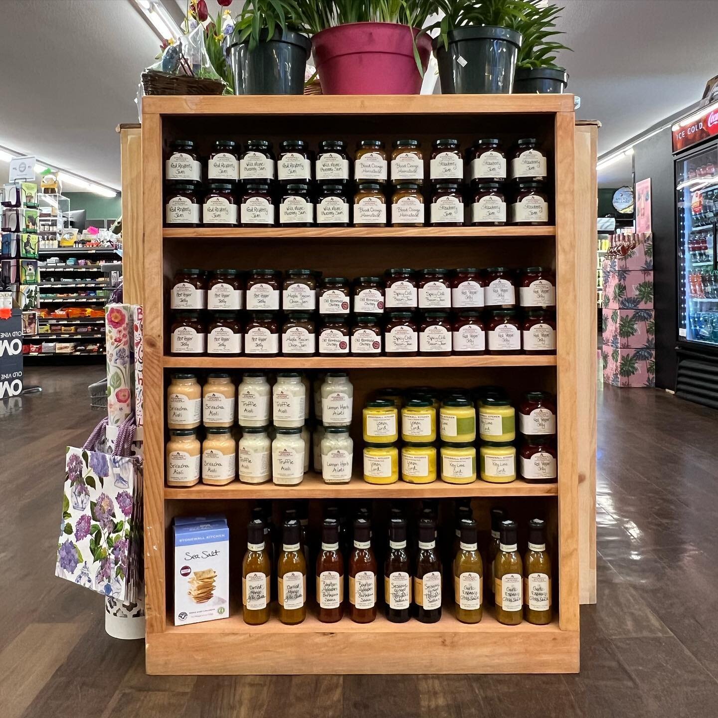 We have a full stock of Stonewall Products again! We are proud to offer their great products to our customers. Stop by Peterson&rsquo;s and try out some of their unique flavors! #capecod #yarmouth #yarmouthport #shoplocalcapecod @stonewallkitchen