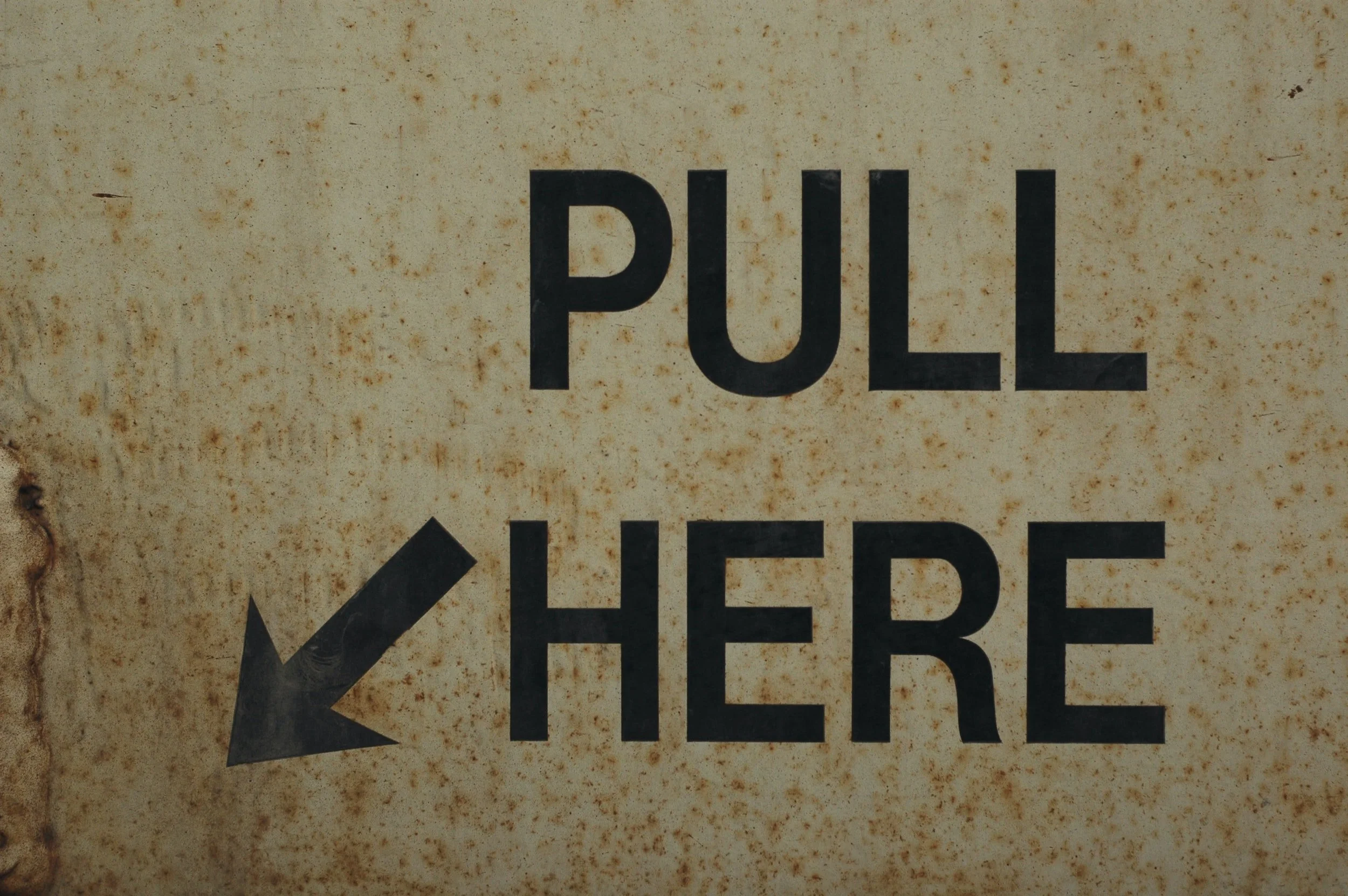 "We are pushed by pain until we are pulled by vision."