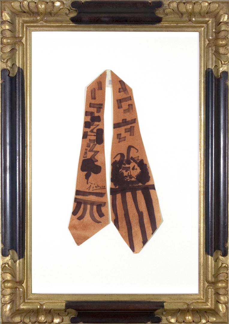 Necktie with Satyr