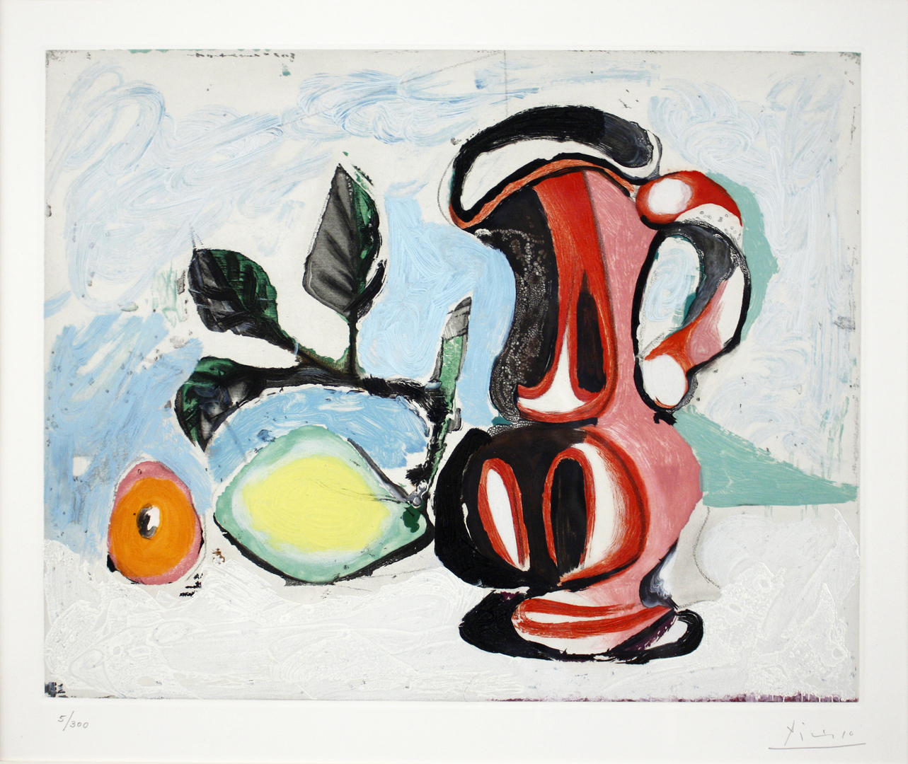 Red Pitcher & Lemon