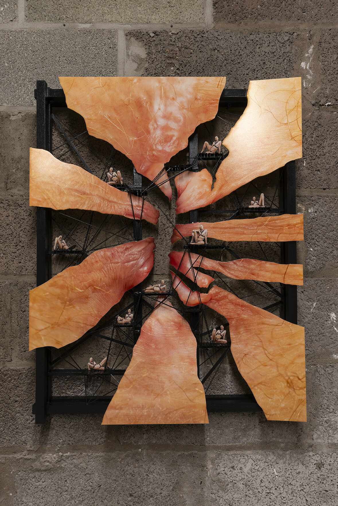 Peter Clough, Hole, 2019 Digital ink-jet print, acrylic, wood, spray paint 30 x 24 x 4 inches