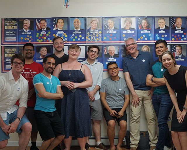 Last night we had a lot of fun welcoming a lot of new faces to the Powhatan Club for the first night of the Democratic Primary Debates! -

We drank, played bingo, won raffles, nodded our heads for some candidates, scratched our heads for others, and 