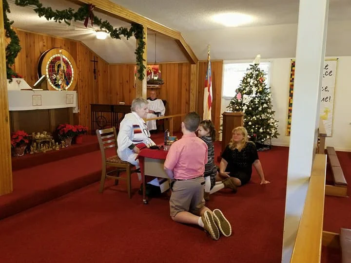Family Christmas service.