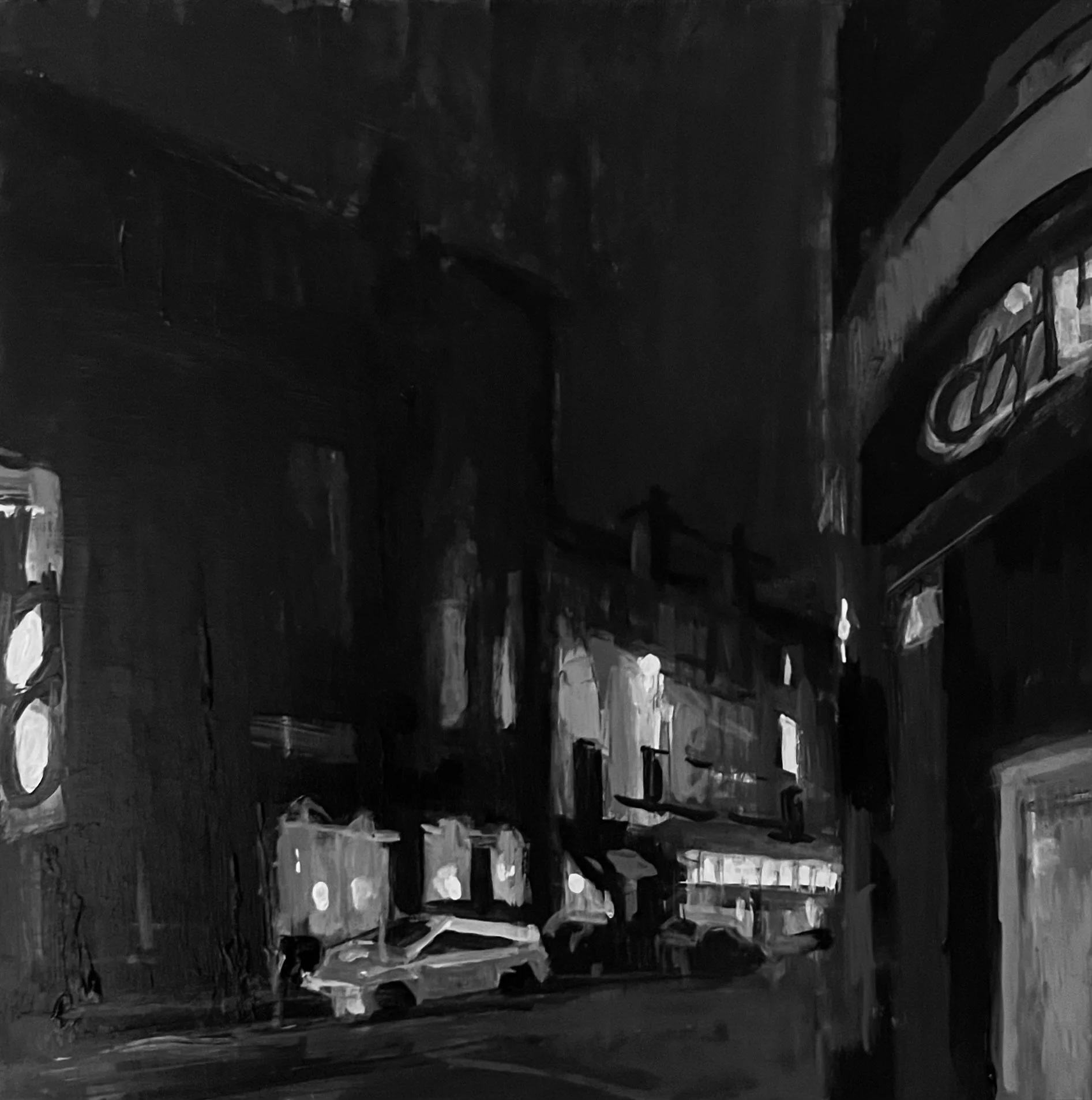 After Hours  8" x 8"