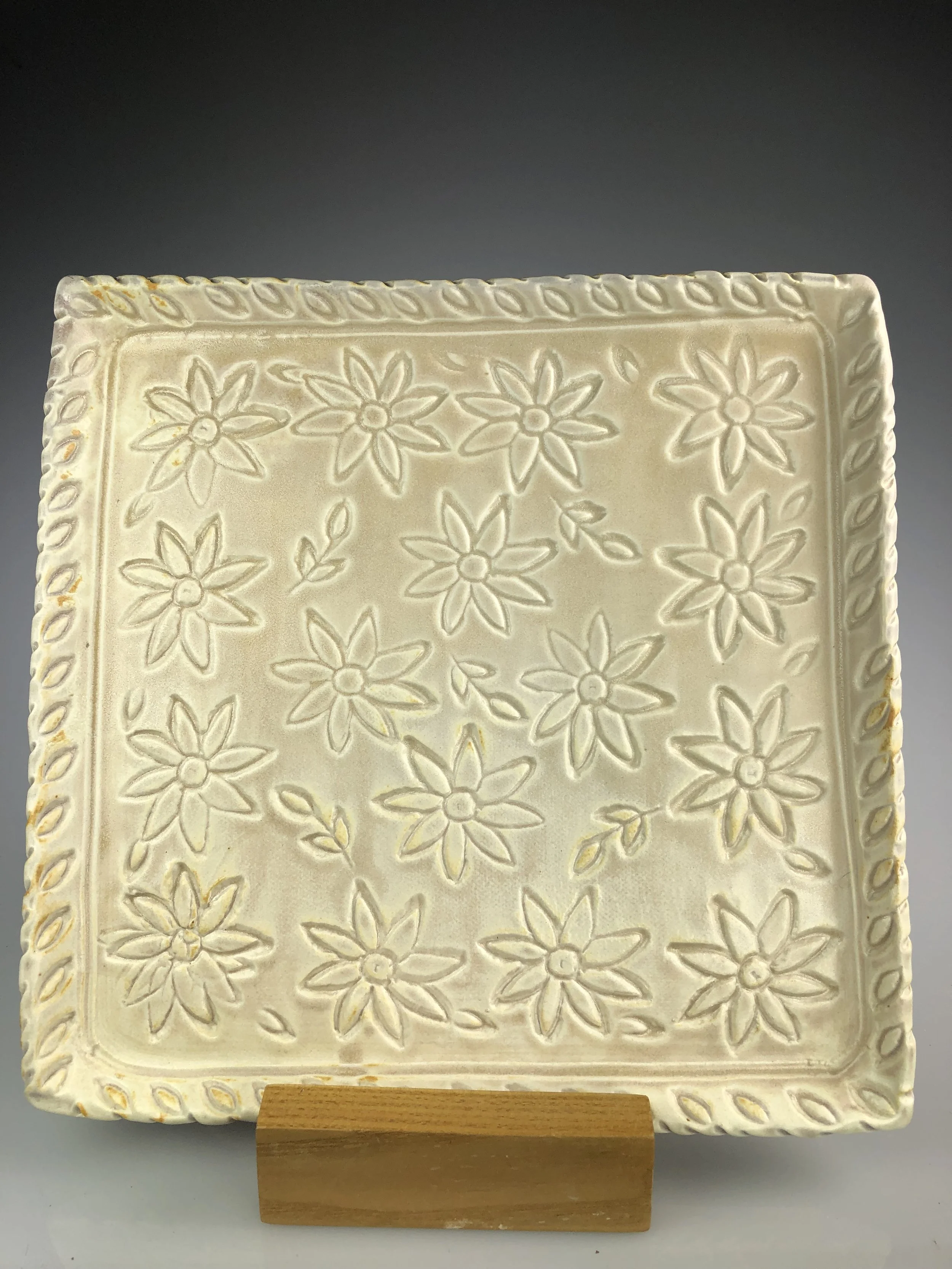 Square Tray Almond