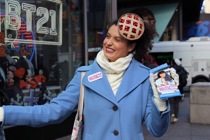 Waitress the Musical on Broadway Street Team with theatreMAMA