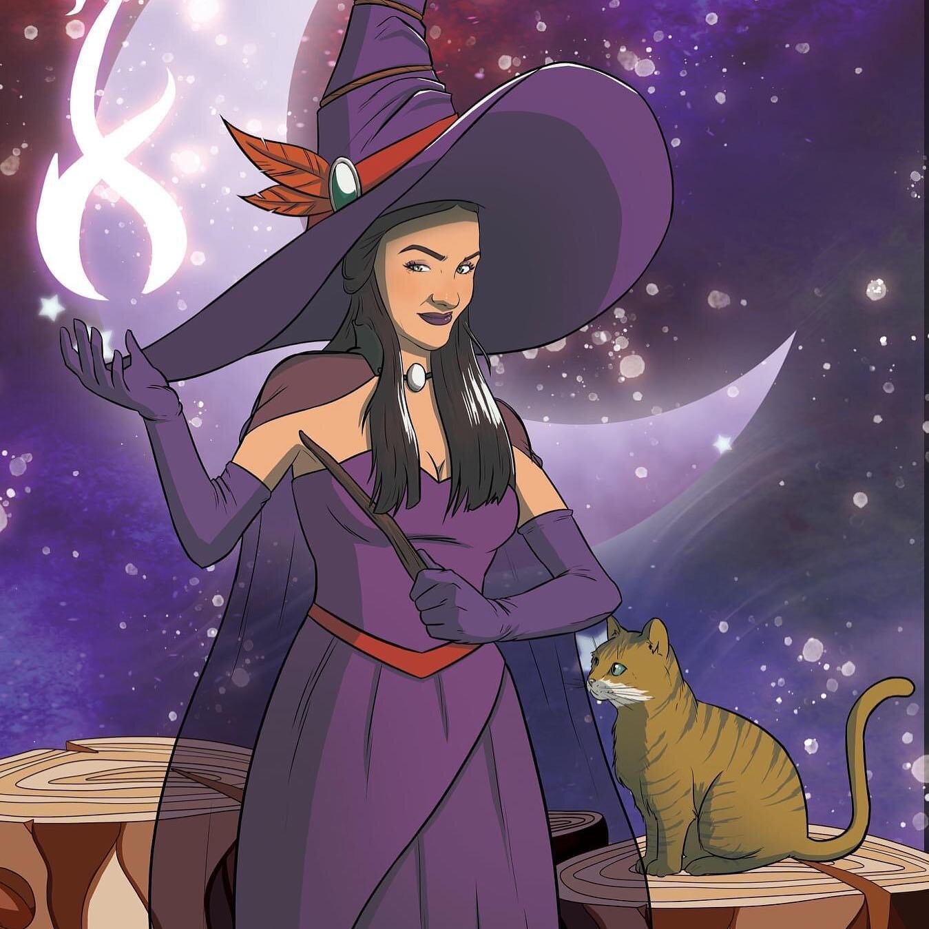 Represented in my true form... 😉🧙&zwj;♀️🌙

And honoring my late familiar Twink 😻😭💜