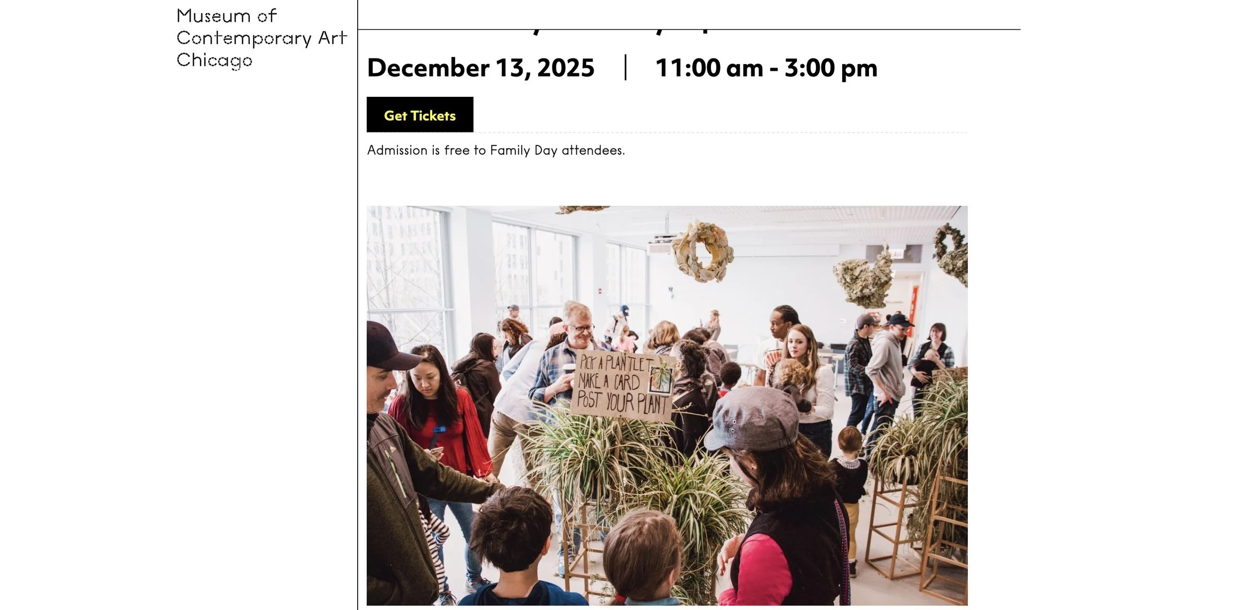 Family Day- Shorelines themed workshop at Museum of Contemporary Art Chicago 