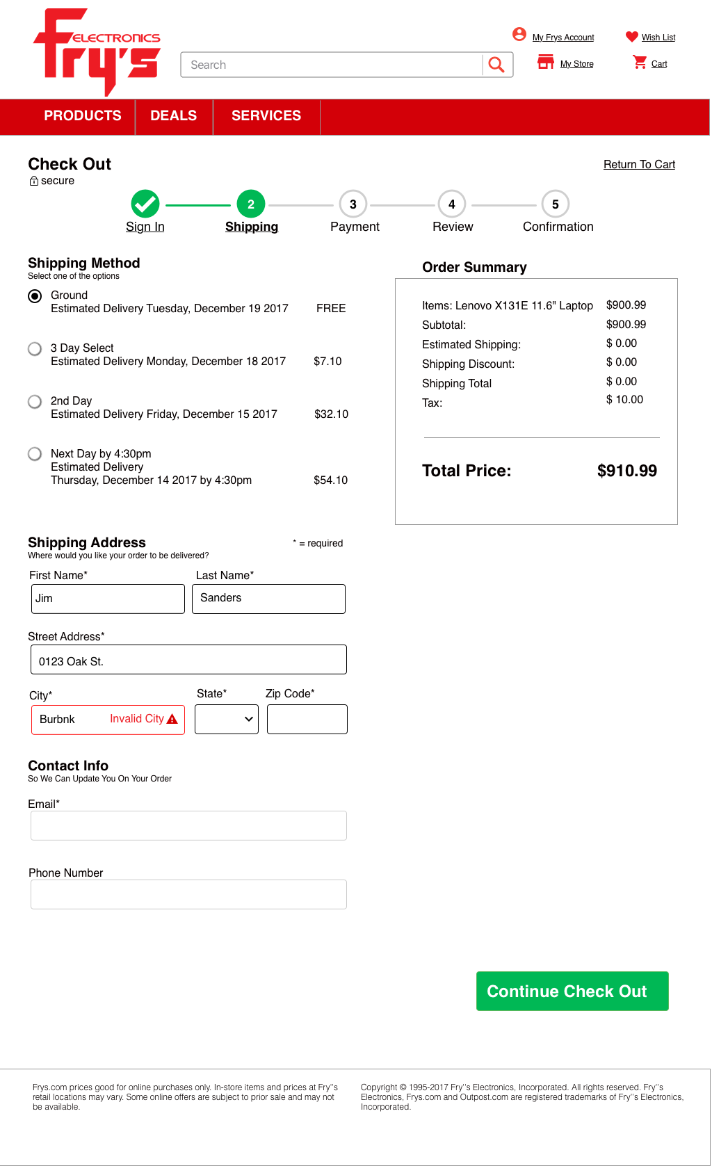 screen 7.2: check out shipping address wireframe.png