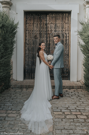 Happy couple getting married in Gibraltar