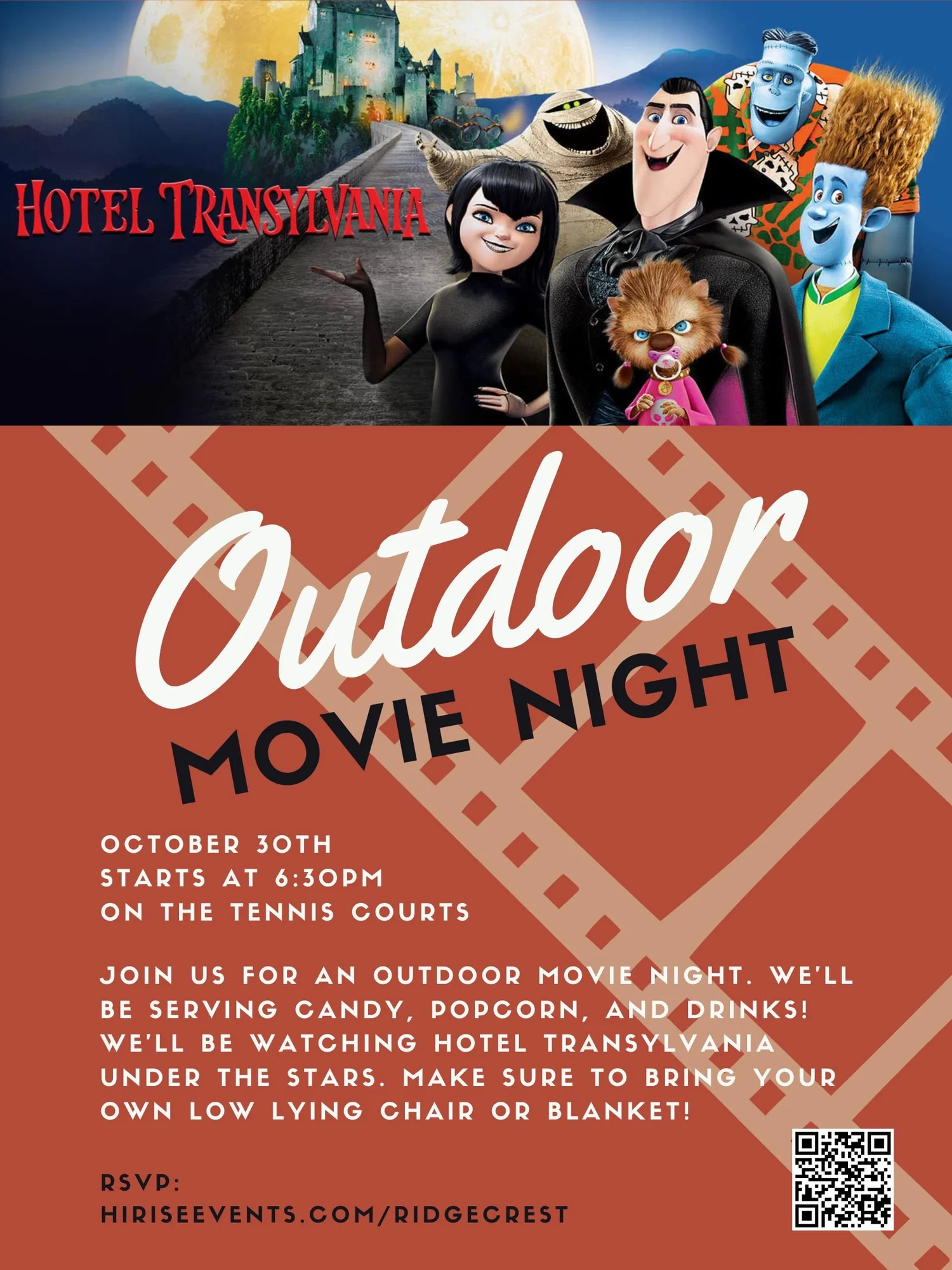 Ridgecrest Apartments Outdoor Movie Night — Hi Rise Events