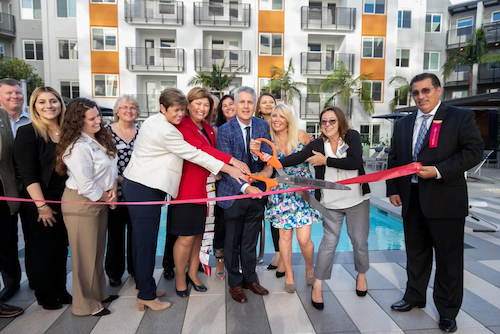 Ribbon Cutting at OC Apartment Community