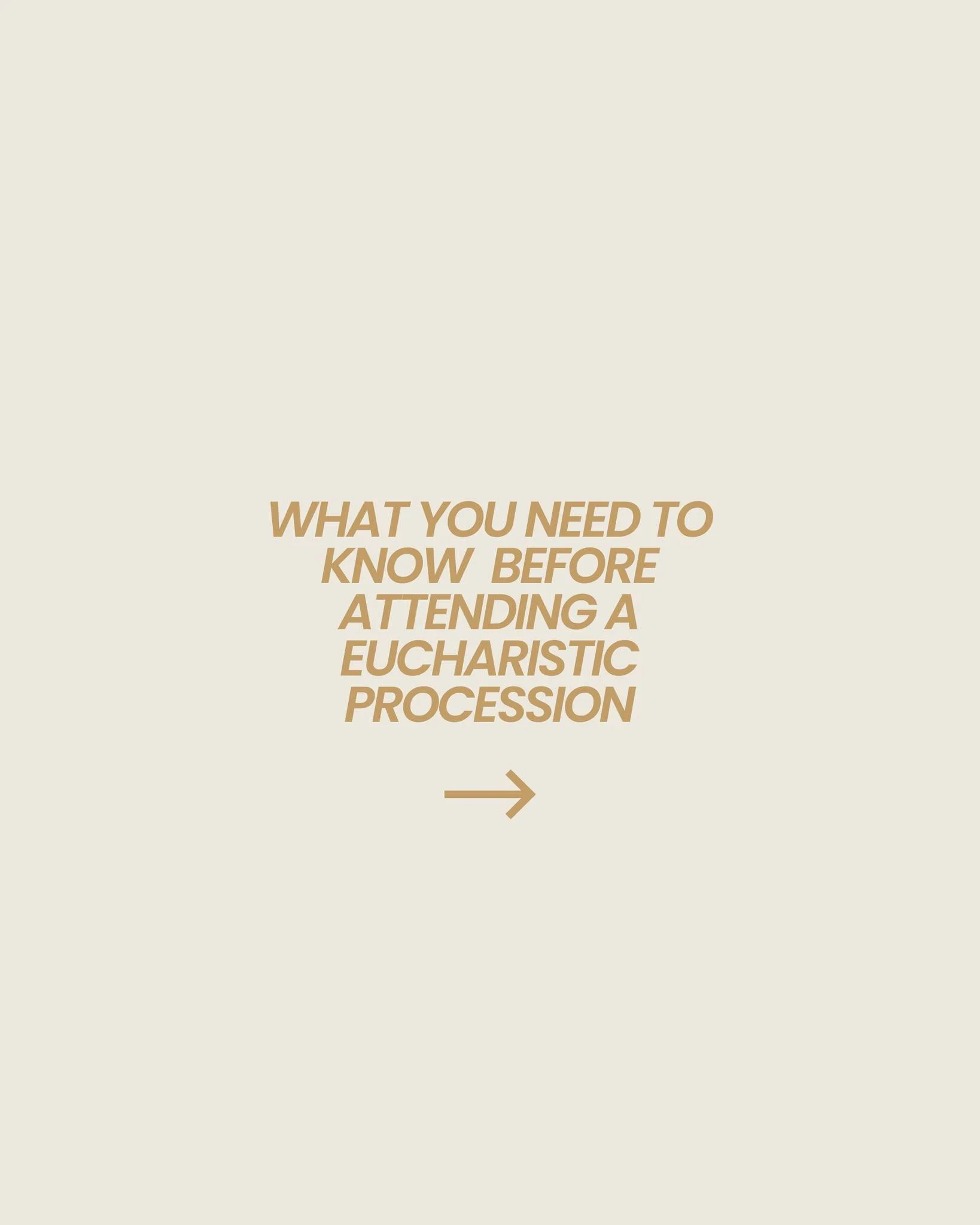 What you need to know before attending a Eucharistic Procession!

Every step is a prayer.
Every moment is an encounter.
Come walk with the Lord!

Join us THIS SATURDAY as we witness with our feet and hearts that Jesus is truly present in the Eucharis