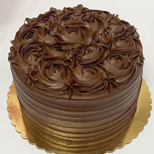 ROSETTE - cake flavor of choice, single icing flavor/color of choice
