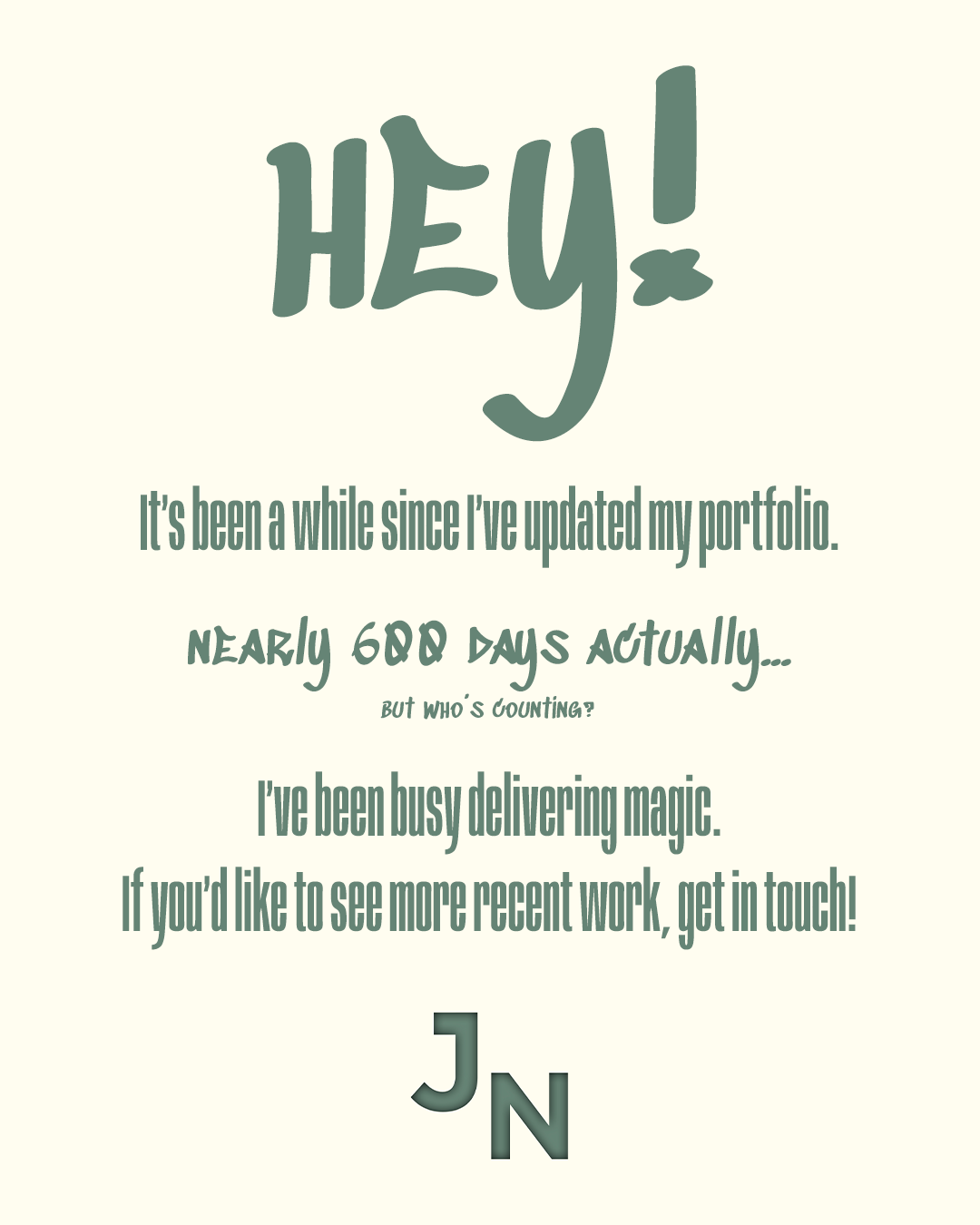 An update...