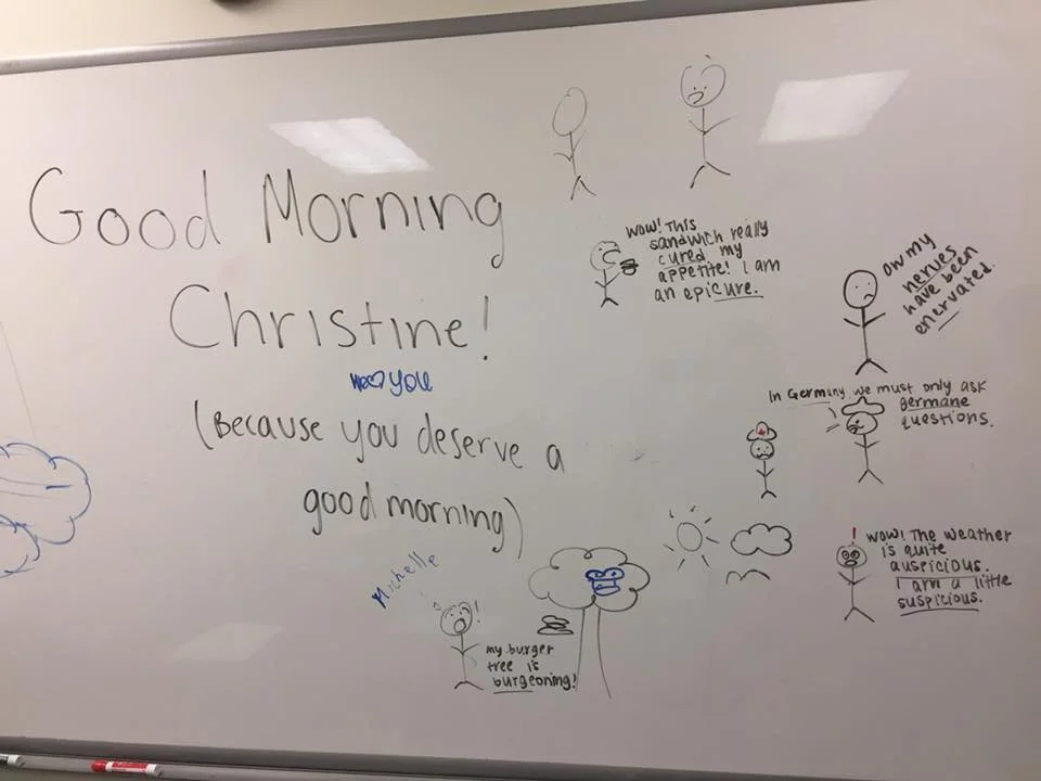 Summer 2018 SAT students' morning ritual
