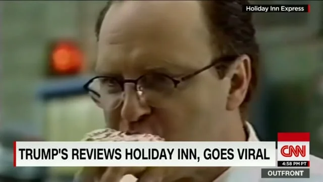 "But I did stay at a Holiday Inn Express"