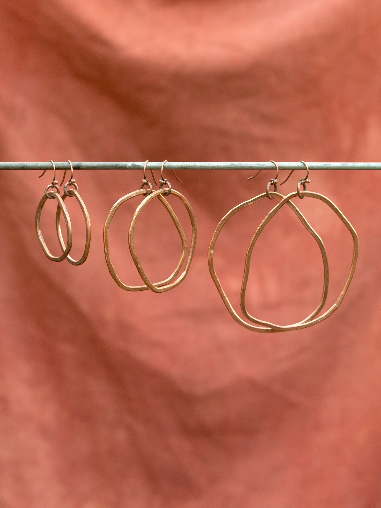 Freeform Copper Flux Hoops