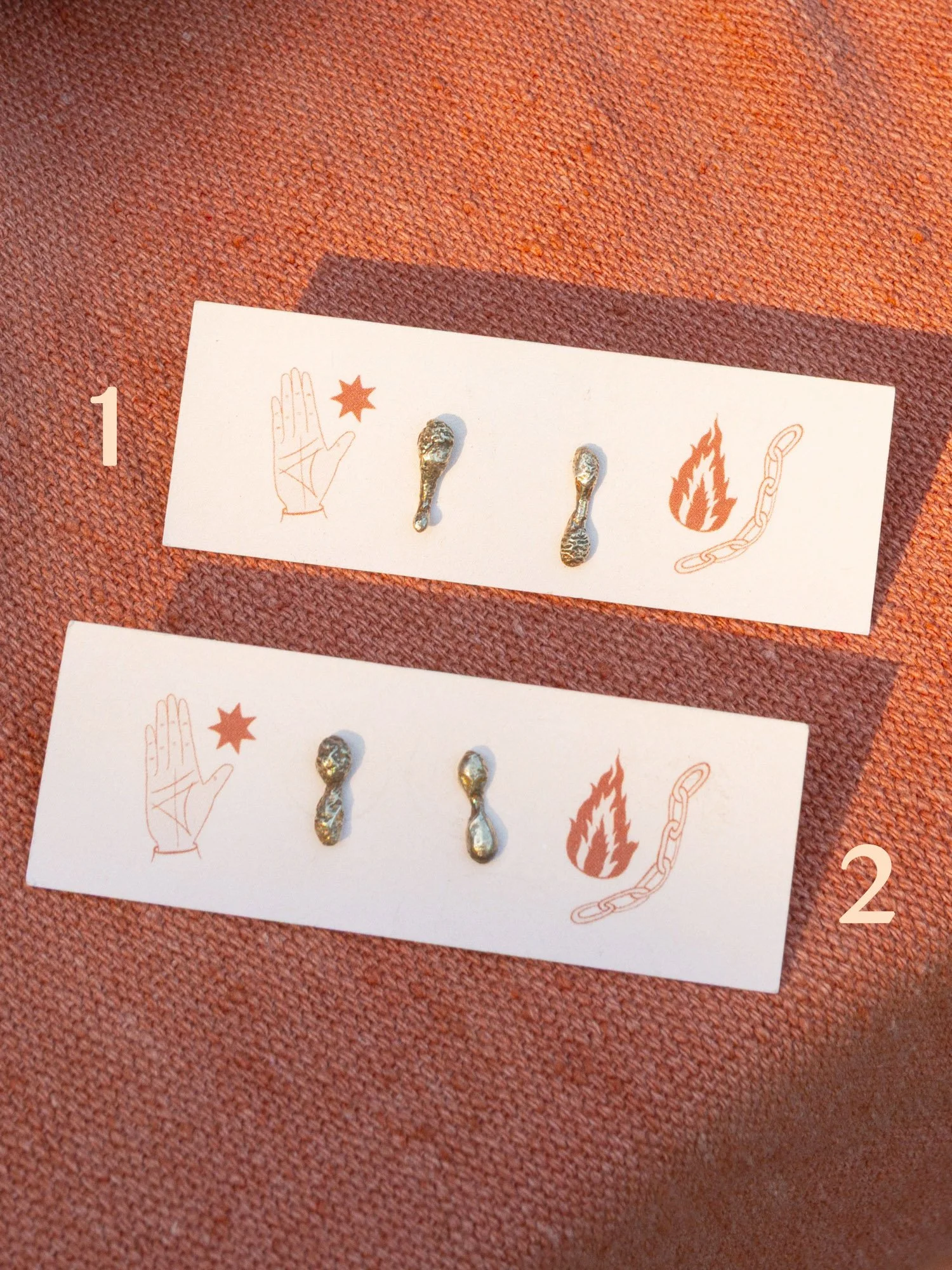 STERLING SILVER BLOOP STUDS