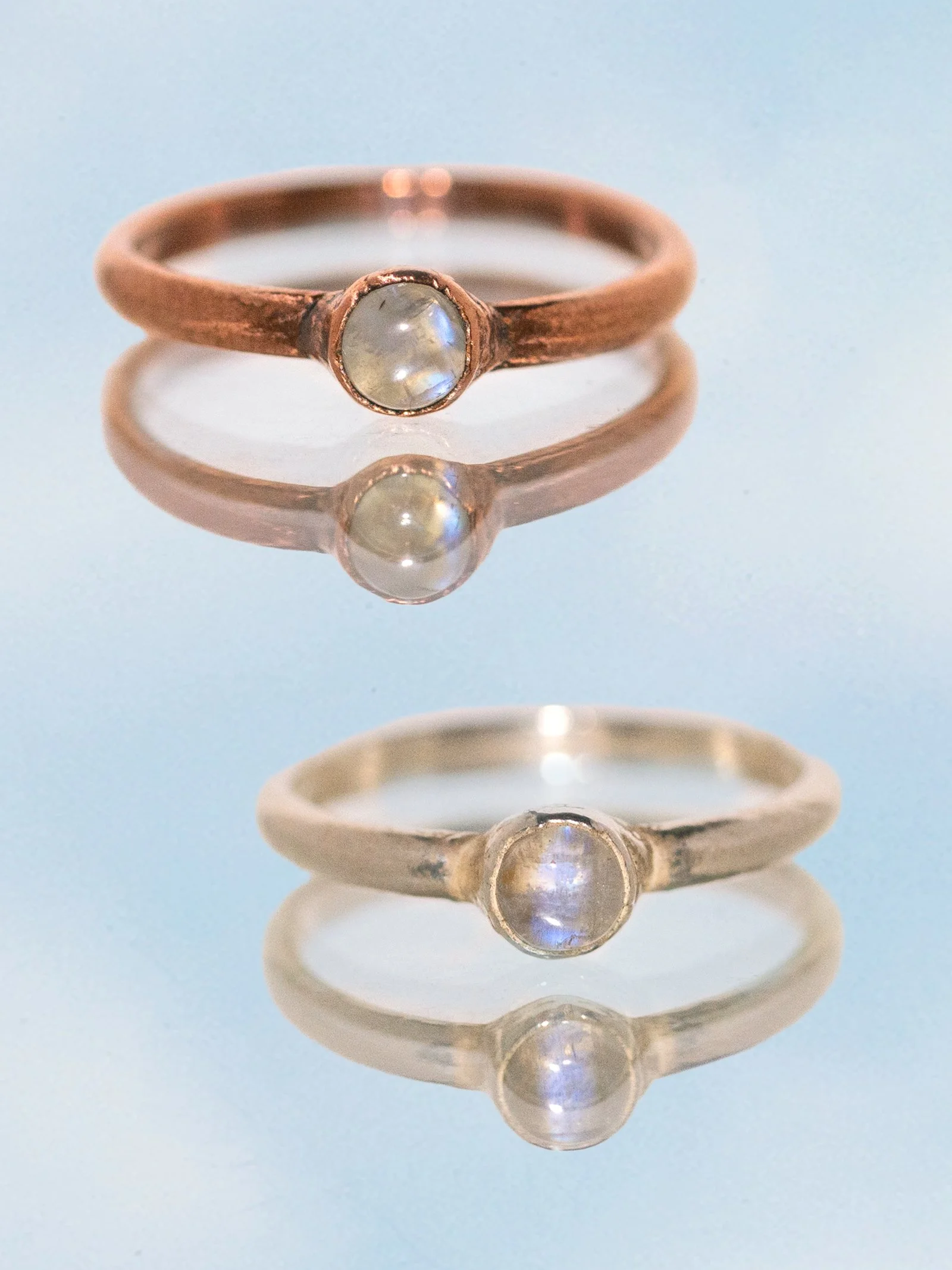 Rainbow Moonstone Ring