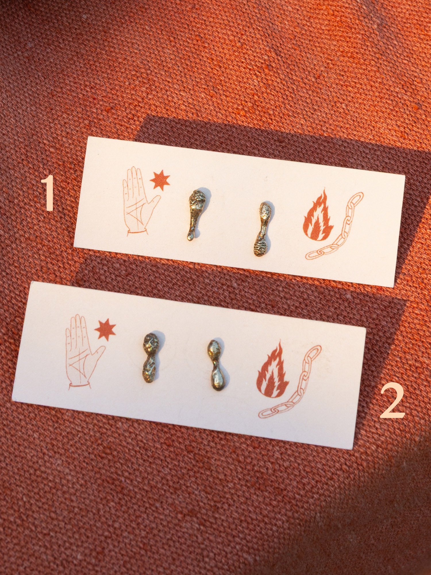 STERLING SILVER BLOOP STUDS
